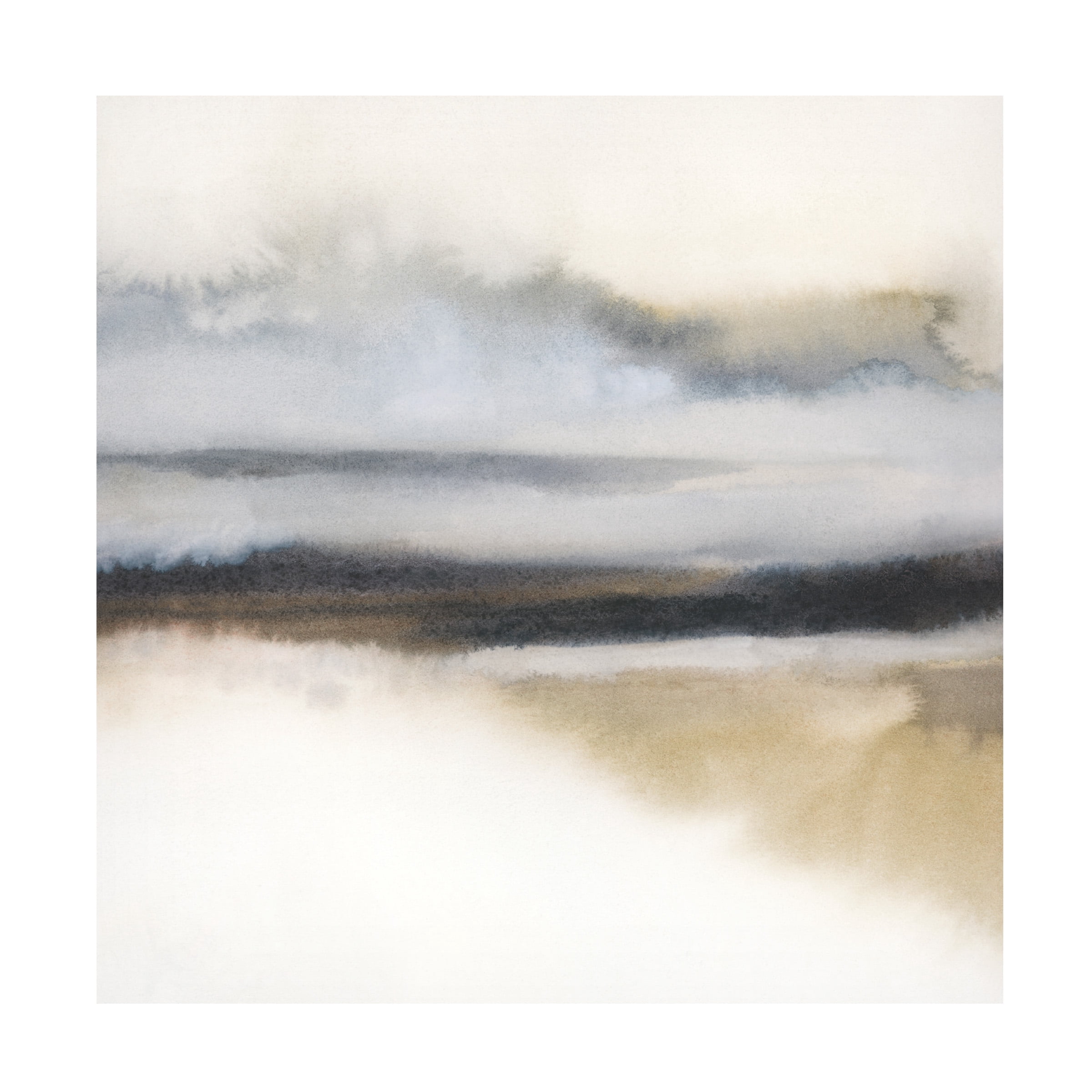 Canvas Wall Art - Grace Popp 'Misty Greyland II' Wall Art for Living Room, Bedroom, or Office Décor by Trademark Fine Art - 24 x 24 Inches - 24x24