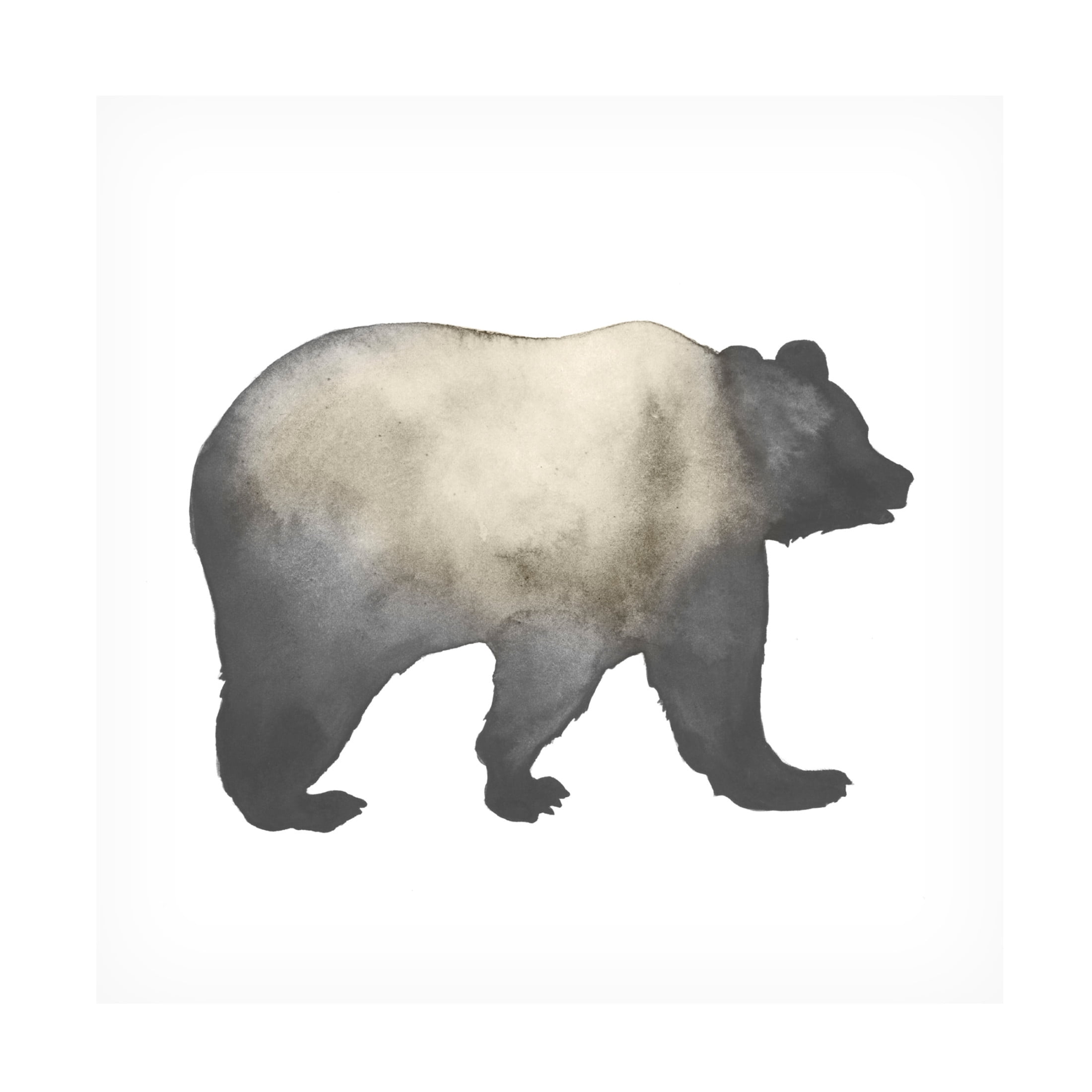 Canvas Wall Art - Grace Popp 'Sepia Animal Silhouette I' Wall Art for Living Room, Bedroom, or Office Décor by Trademark Fine Art - 24 x 24 Inches
