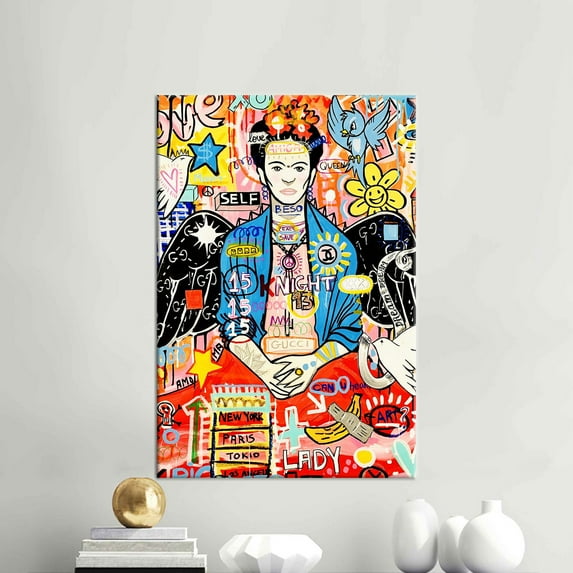 Canvas Wall Art Graffiti, Printed Canvas Canvas, 3D Canvas, Canvas Art, Wall Art Graffiti Printed, Graffiti Canvas, Modern Artwork, Woman Artwork, Canvas Wall Decor - Gallery Wrapped