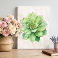 thumbnail image 1 of Canvas Wall Art Green Succulent Canvas Art Print Green Leaves Plants Abstract Art Pictures Wall Decor for Living Room Bedroom Artwork Decorations Stretched Framed Ready to Hang 8"x10", 1 of 9