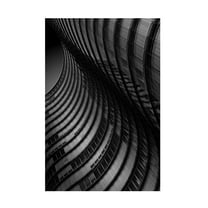 Canvas Wall Art - Greetje Van Son 'Dark Waves' Wall Art for Living Room, Bedroom, or Office Décor by Trademark Fine Art - 12 x 19 Inches
