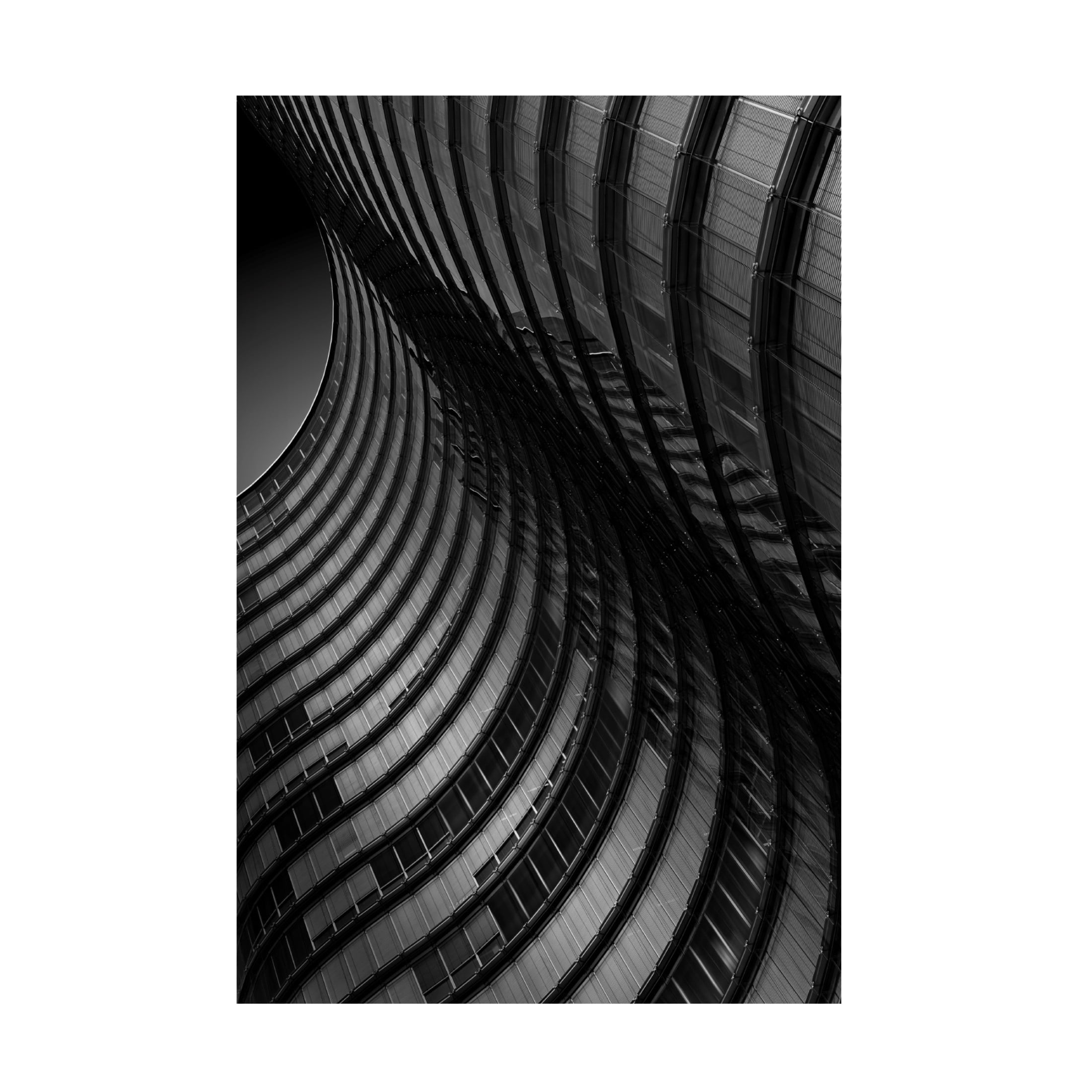 Canvas Wall Art - Greetje Van Son 'Dark Waves' Wall Art for Living Room, Bedroom, or Office Décor by Trademark Fine Art - 16 x 24 Inches