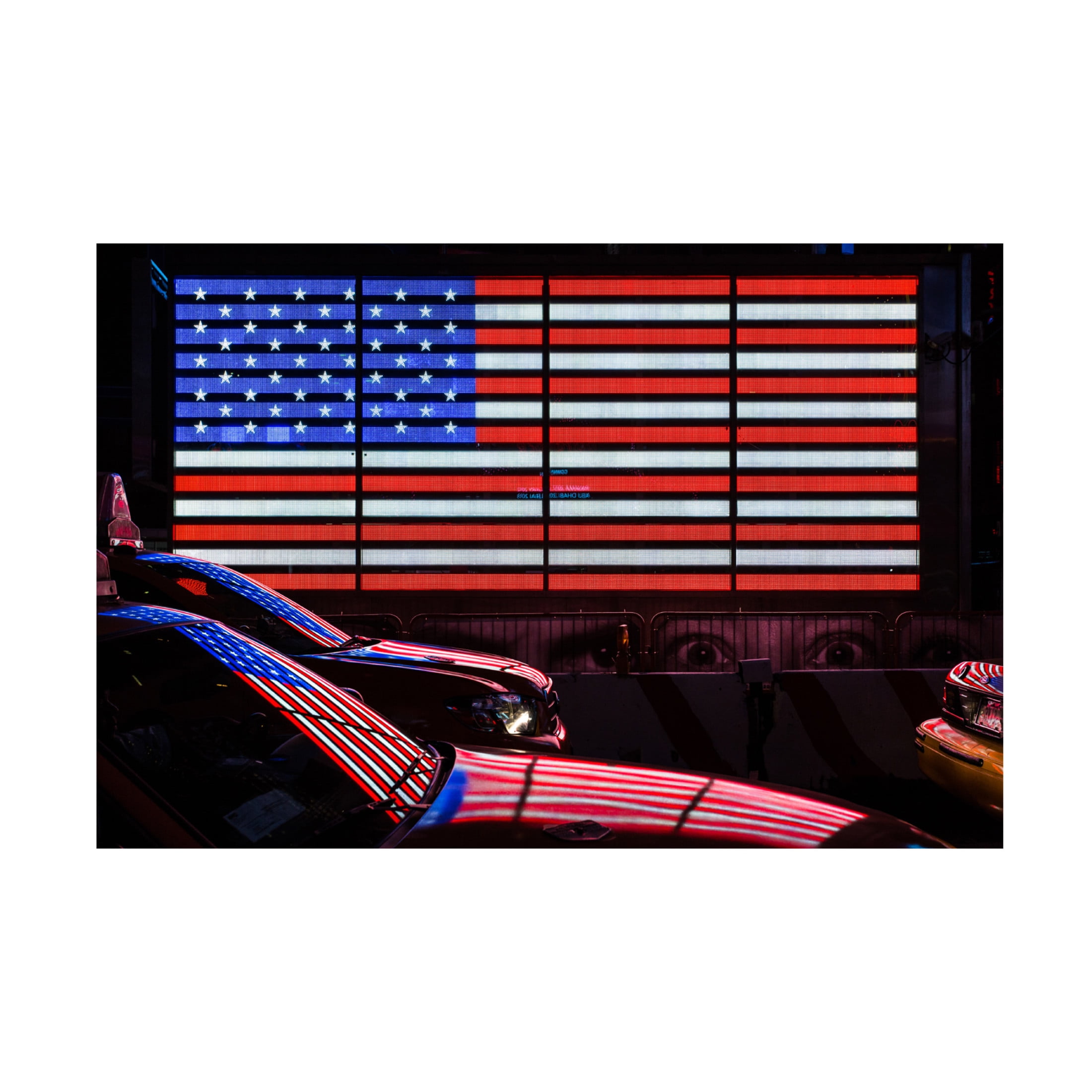 Canvas Wall Art - Herve Loire 'America Is Watching You' Wall Art for Living Room, Bedroom, or Office D?cor by Trademark Fine Art - 47 x 30 Inches