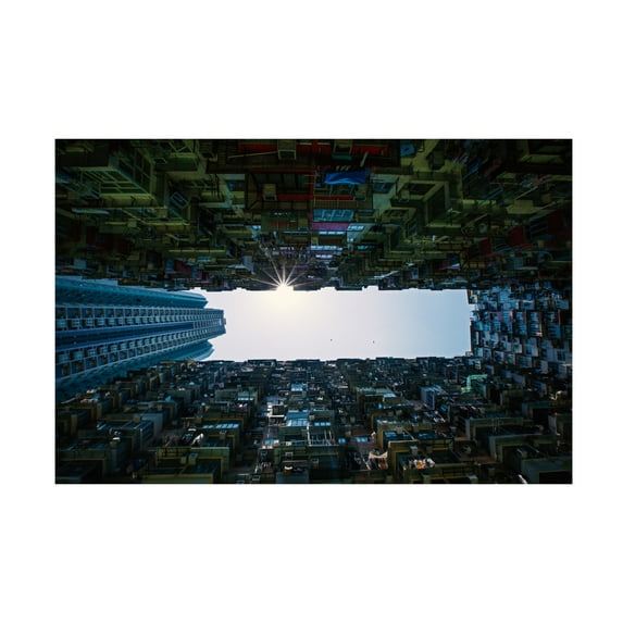 Canvas Wall Art - Heung-mu Her 'Yick Cheong Building' Wall Art for Living Room, Bedroom, or Office Décor by Trademark Fine Art - 47 x 30 Inches