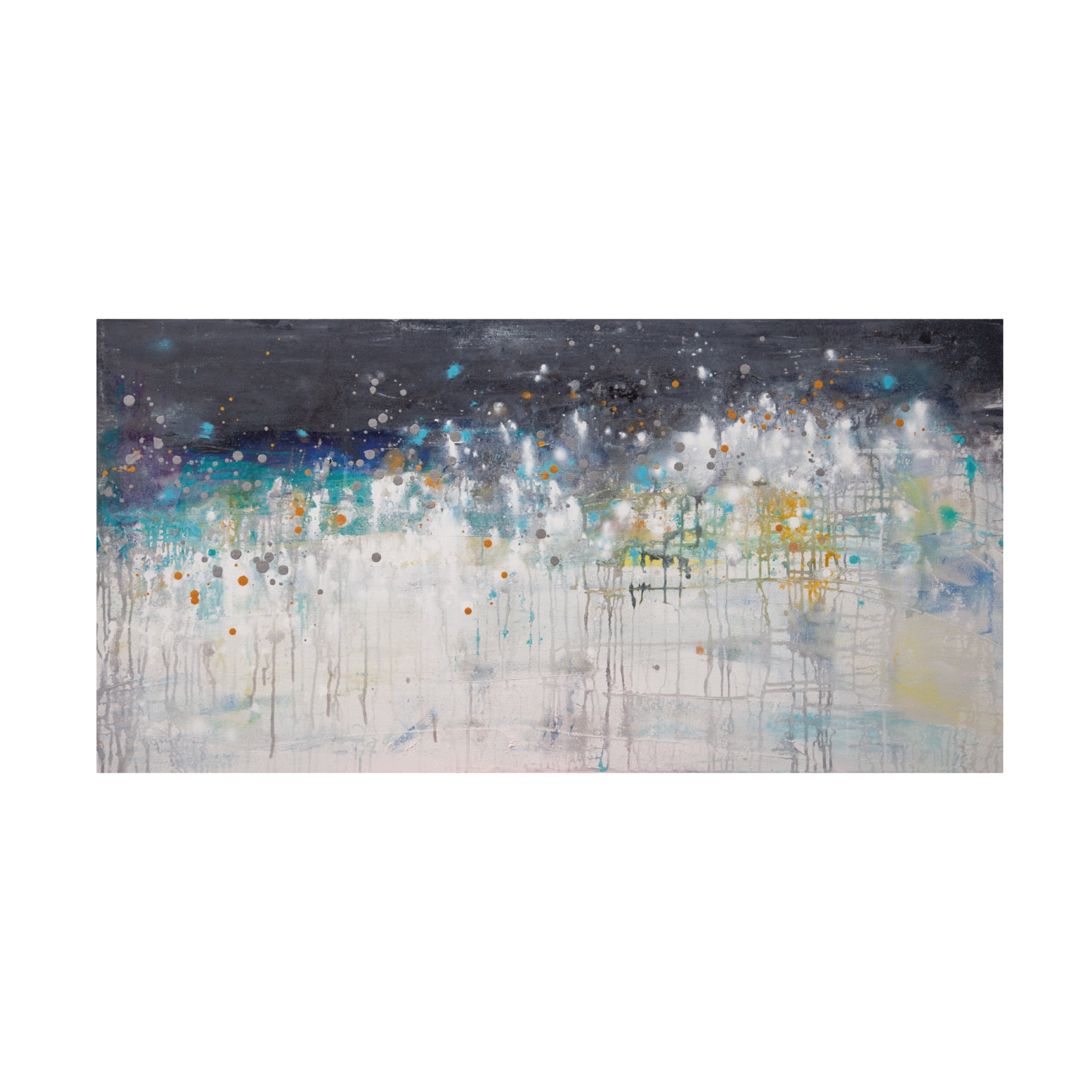 Canvas Wall Art - Hilary Winfield 'Electrical Charge 15' Wall Art for Living Room, Bedroom, or Office Décor by Trademark Fine Art - 32 x 16 Inches