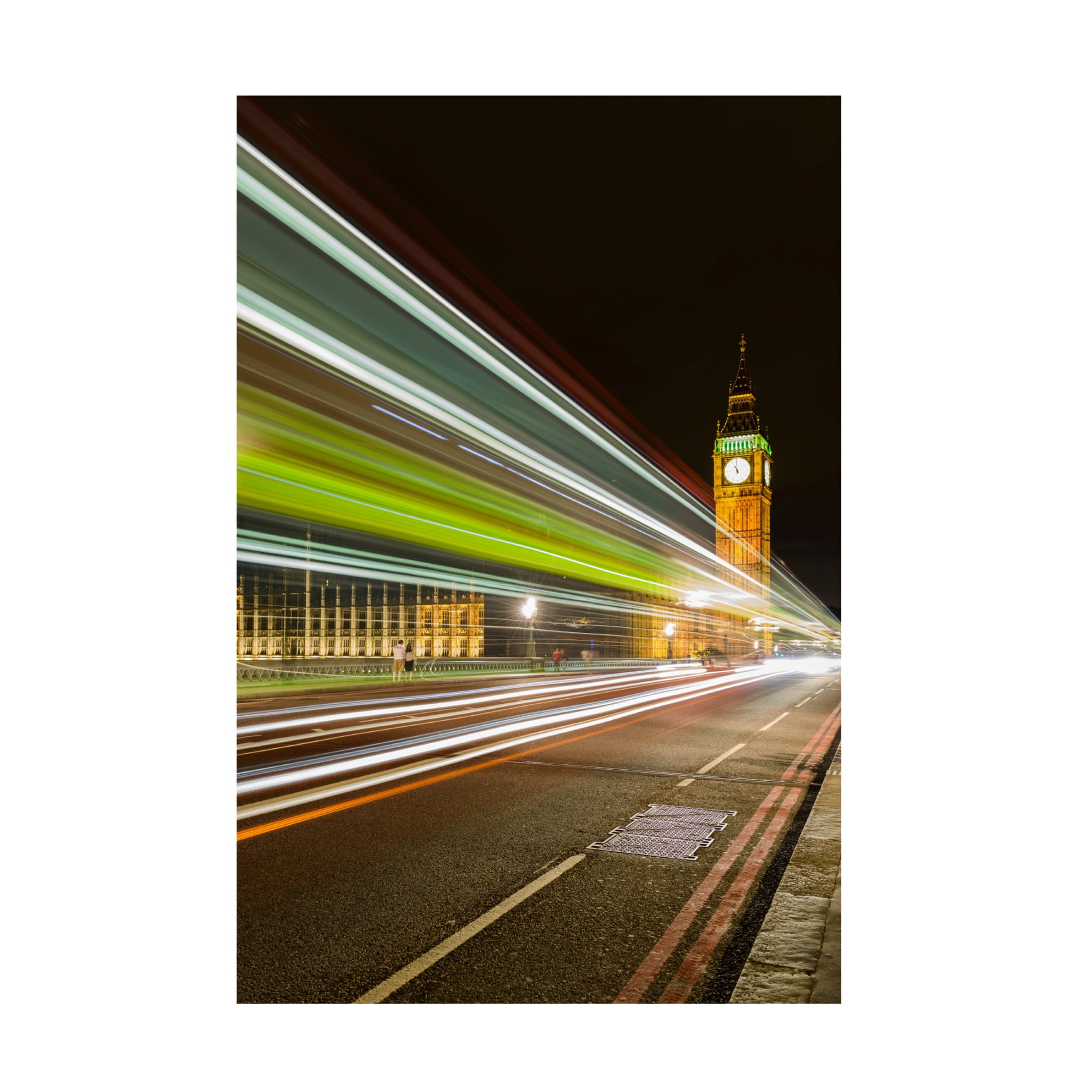 Canvas Wall Art - Ido Meirovich 'Travelling At The Speed Of Light' Wall Art for Living Room, Bedroom, or Office D?cor by Trademark Fine Art - 30 x 47 Inches