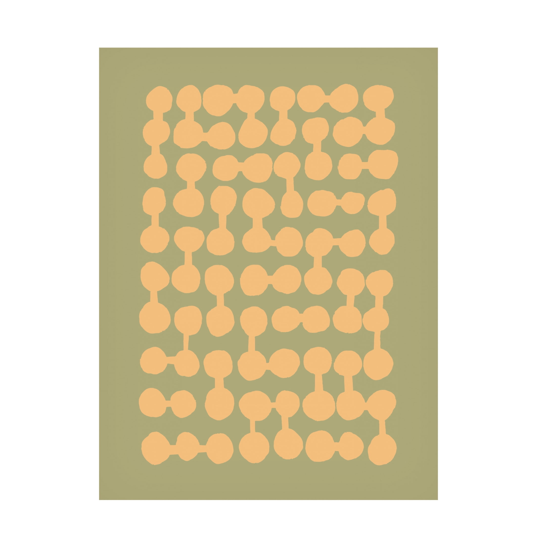 Canvas Wall Art - Incado 'Connected Dots' Wall Art for Living Room, Bedroom, or Office Décor by Trademark Fine Art - 35 x 47 Inches