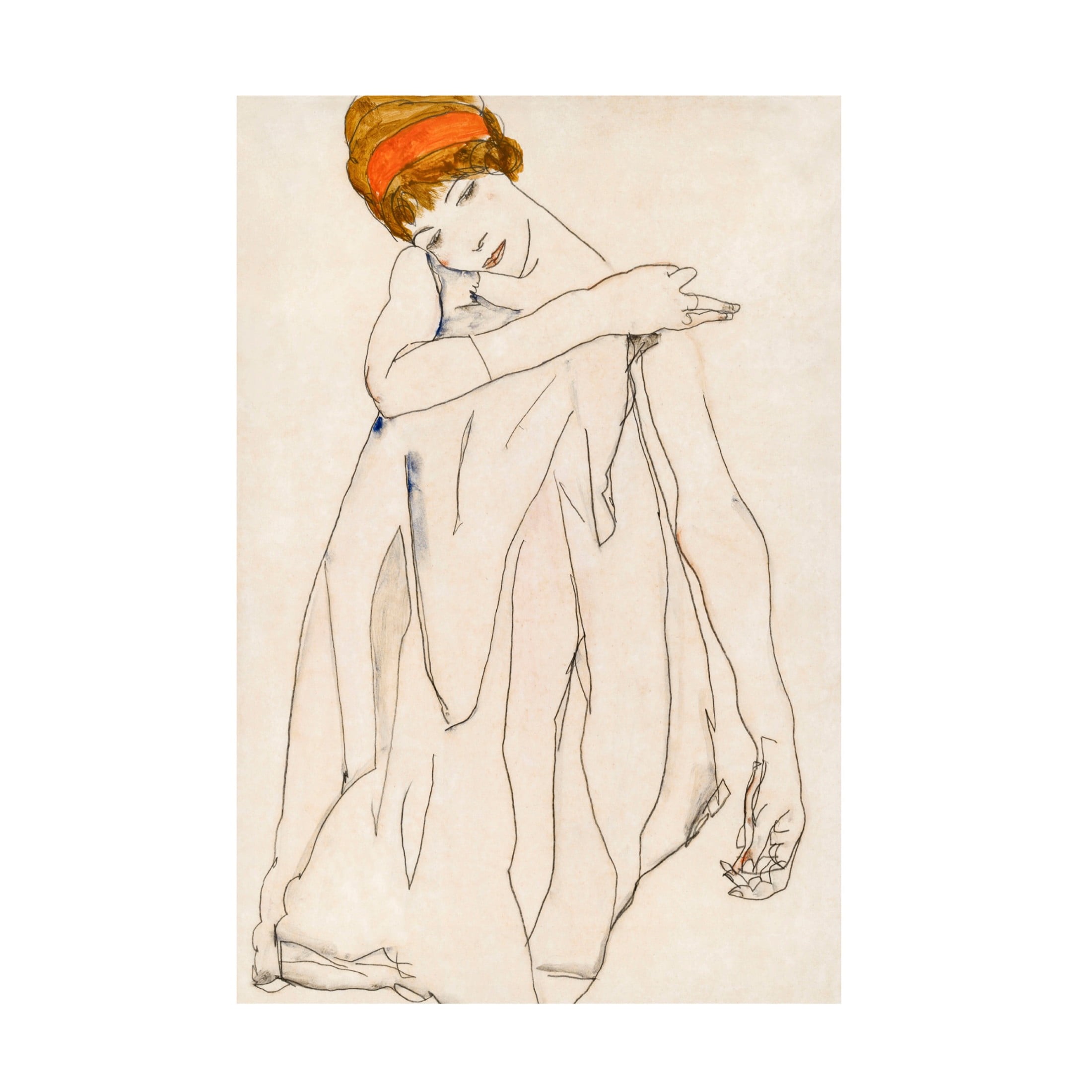 Canvas Wall Art - Incado 'Covered Woman' Wall Art for Living Room, Bedroom, or Office Décor by Trademark Fine Art - 16 x 24 Inches