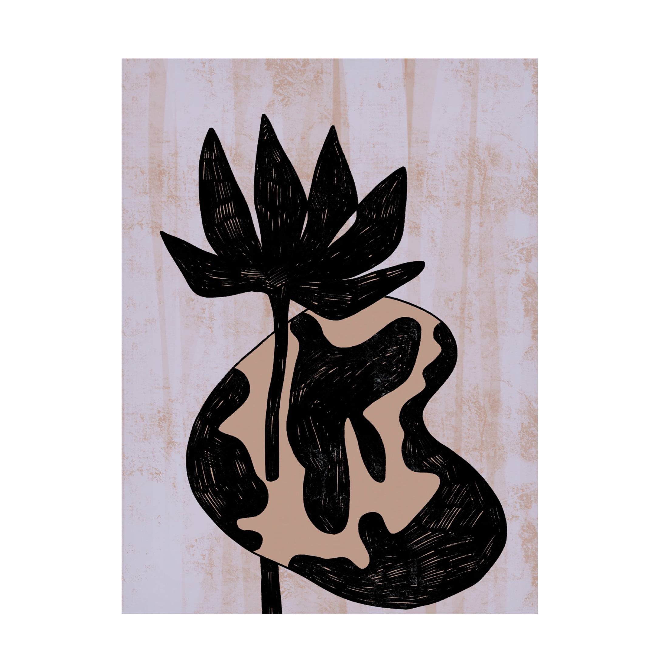 Canvas Wall Art - Incado 'Flower in Vase' Wall Art for Living Room, Bedroom, or Office Décor by Trademark Fine Art - 35 x 47 Inches