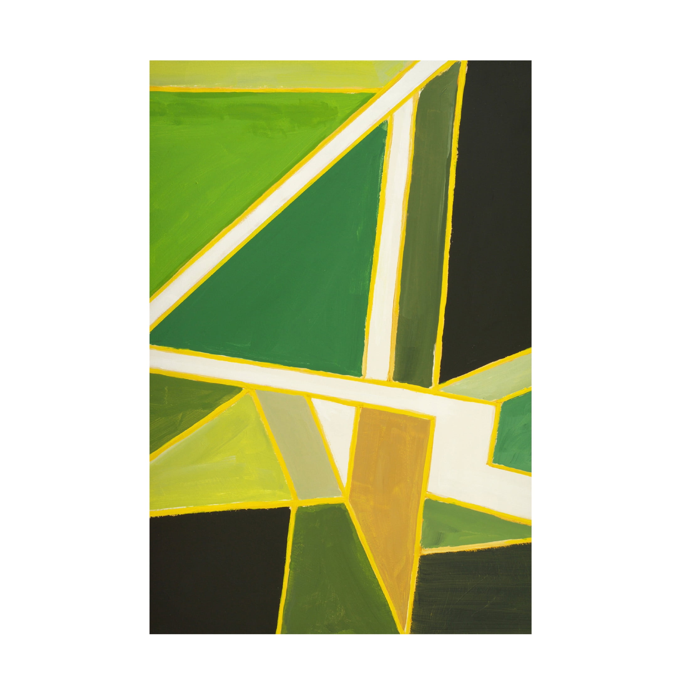 Canvas Wall Art - Incado 'Green Graphics' Wall Art for Living Room, Bedroom, or Office Décor by Trademark Fine Art - 22 x 32 Inches