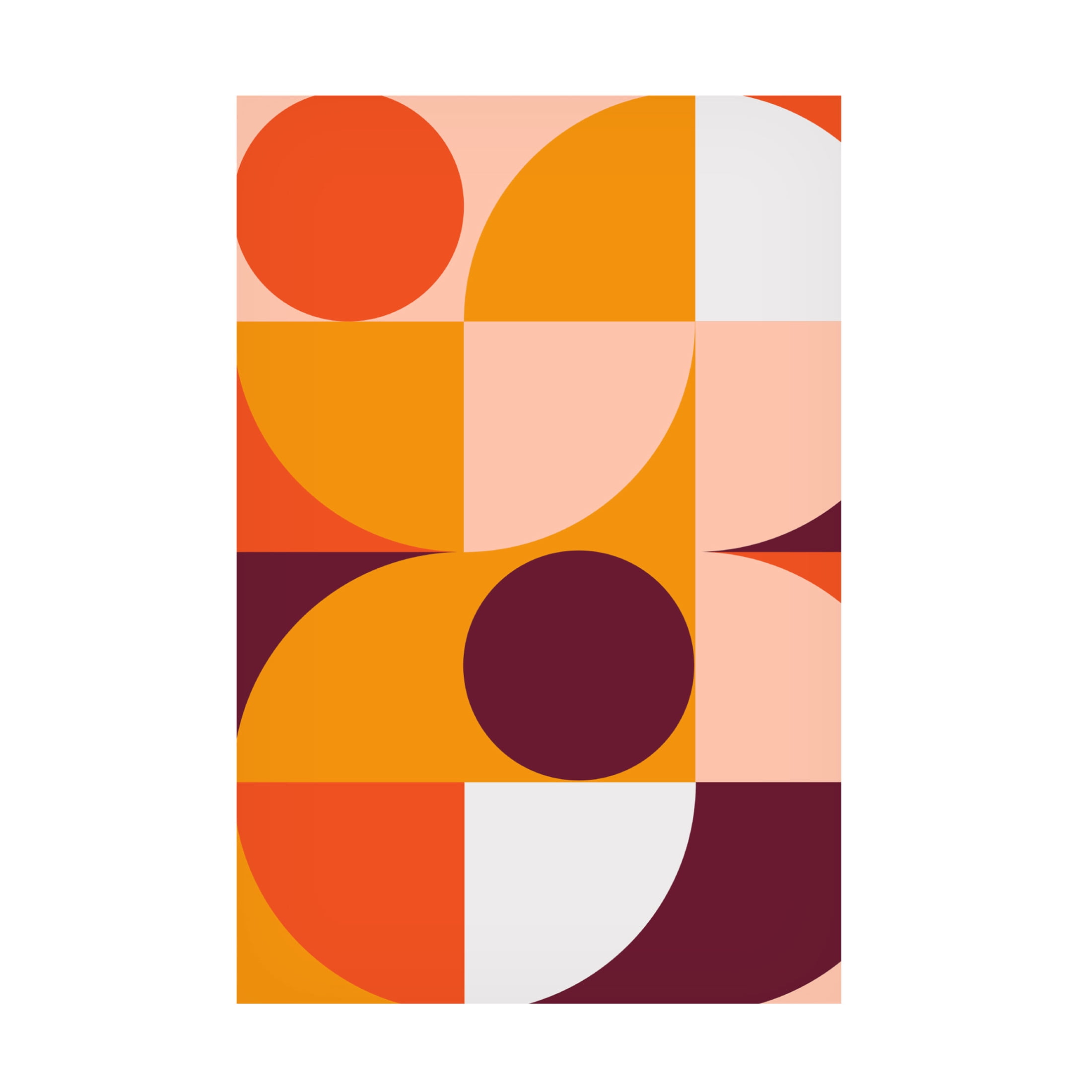 Canvas Wall Art - Incado 'Mid Century Mod II' Wall Art for Living Room, Bedroom, or Office Décor by Trademark Fine Art - 22 x 32 Inches