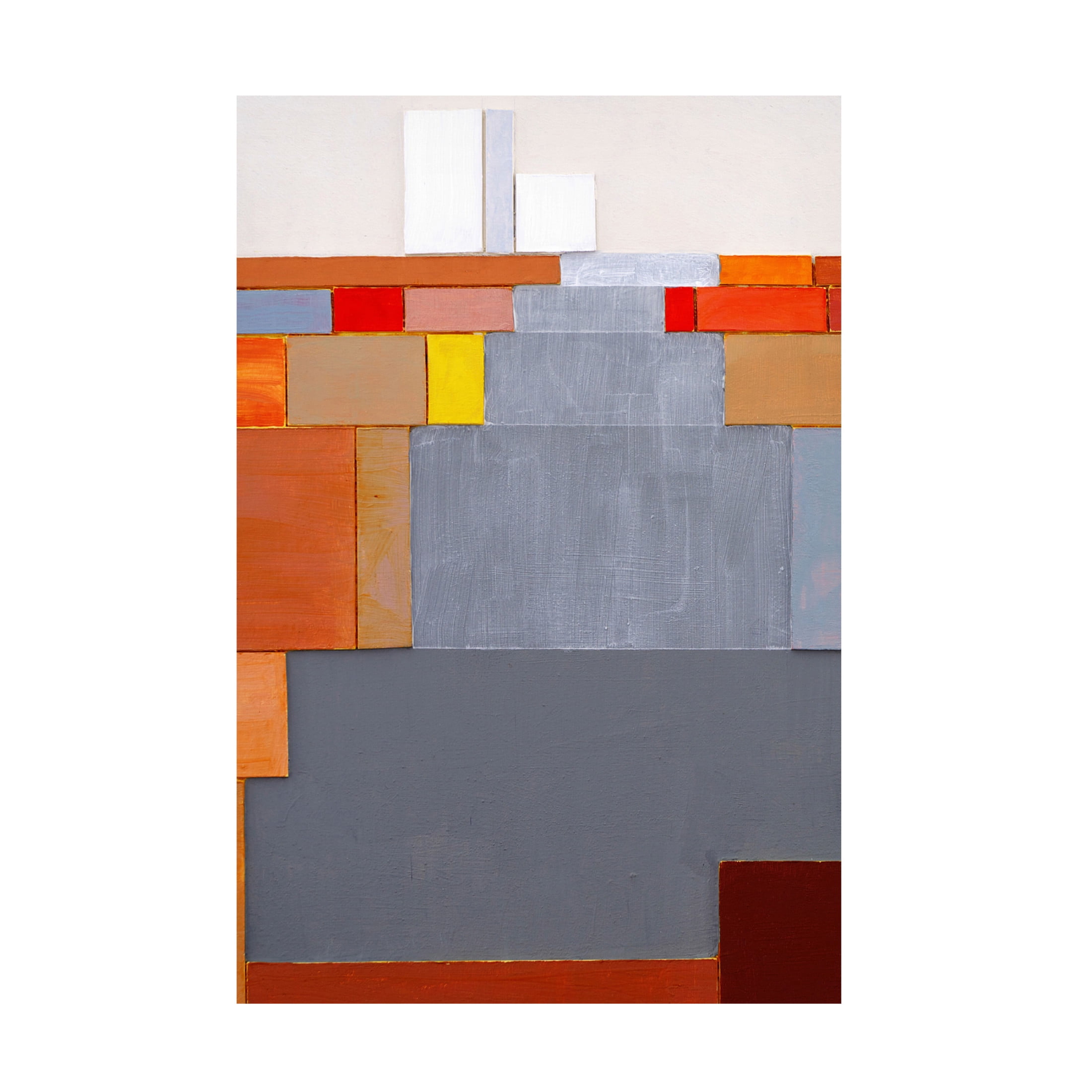 Canvas Wall Art - Incado 'Red Graphics' Wall Art for Living Room, Bedroom, or Office Décor by Trademark Fine Art - 16 x 24 Inches