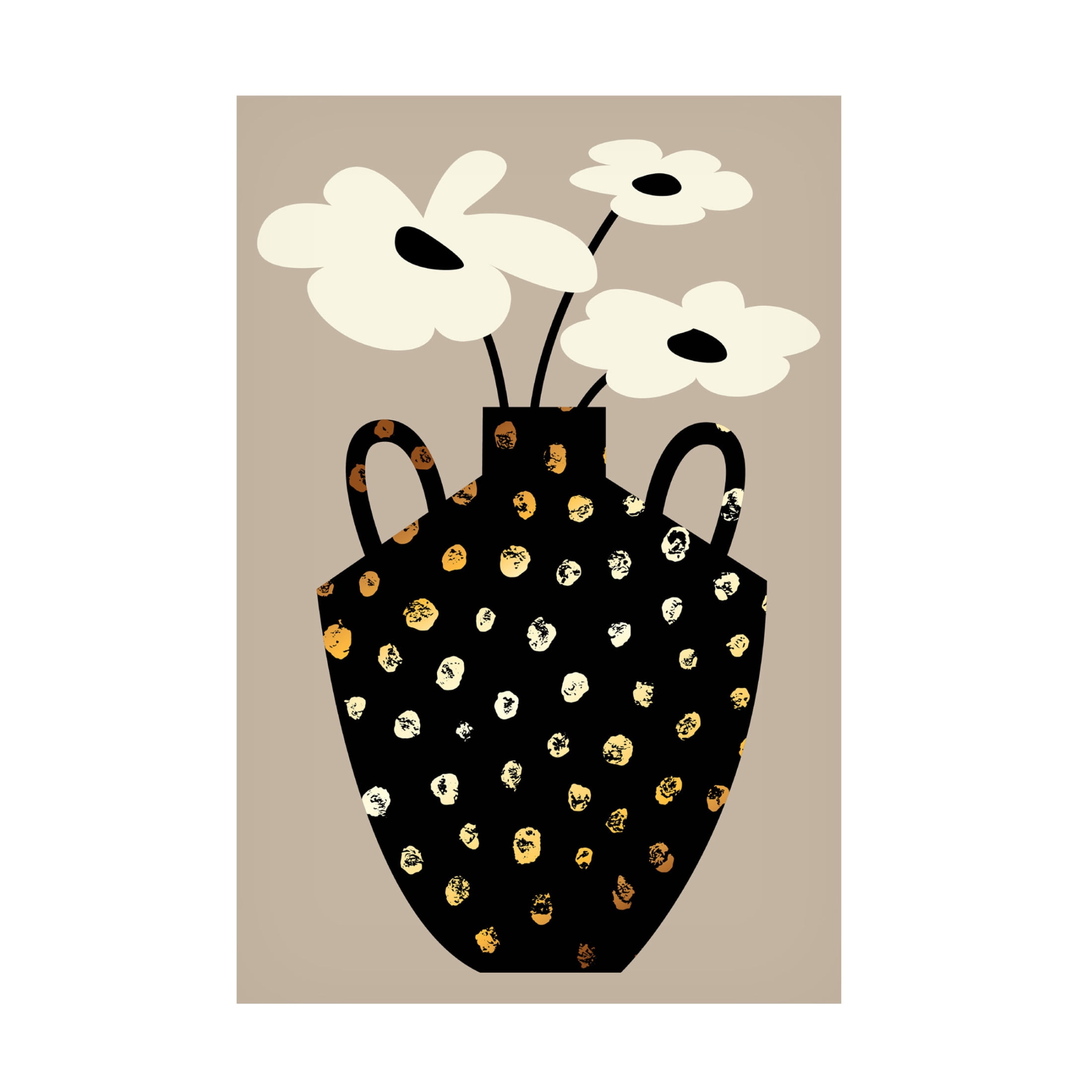 Canvas Wall Art - Incado 'Vase Floral II' Wall Art for Living Room, Bedroom, or Office Décor by Trademark Fine Art - 22 x 32 Inches