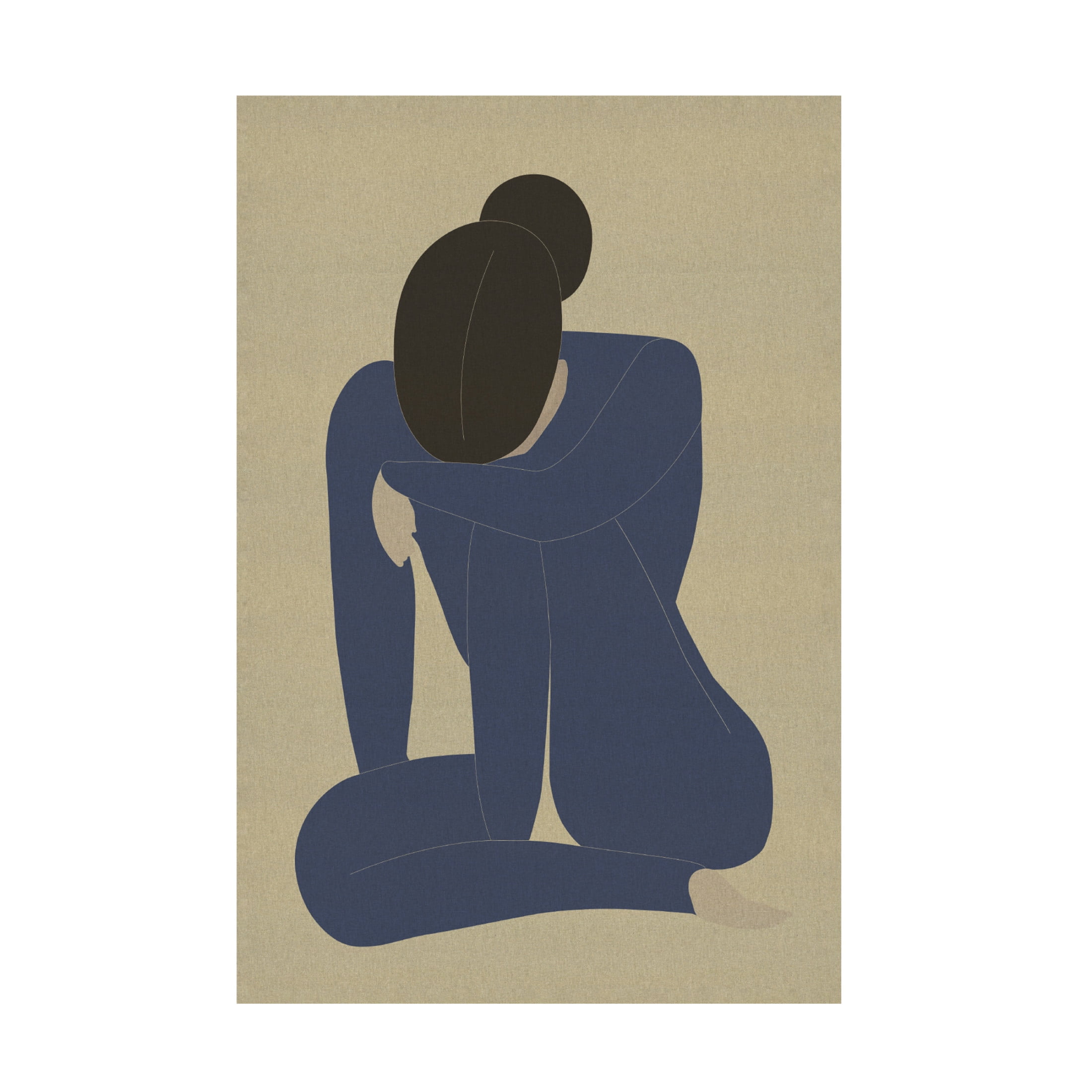 Canvas Wall Art - Incado 'Woman in Thought' Wall Art for Living Room, Bedroom, or Office Décor by Trademark Fine Art - 16 x 24 Inches