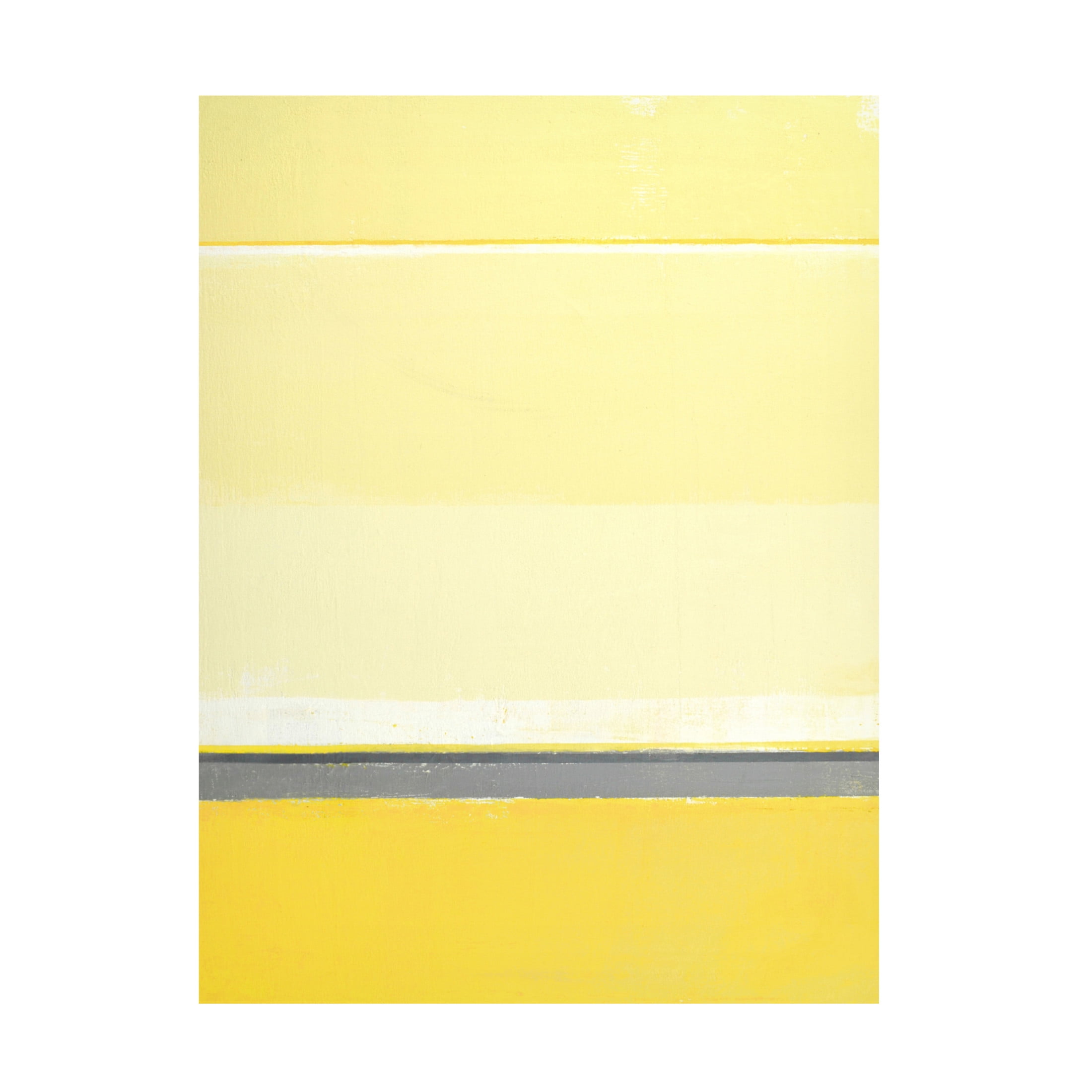 Canvas Wall Art - Incado 'Yellow Mellow' Wall Art for Living Room, Bedroom, or Office Décor by Trademark Fine Art - 35 x 47 Inches