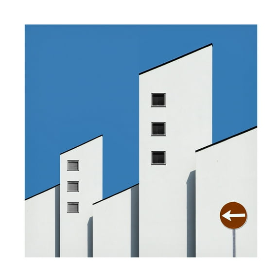 Canvas Wall Art - Inge Schuster 'Architecture' Wall Art for Living Room, Bedroom, or Office D?cor by Trademark Fine Art - 14 x 14 Inches