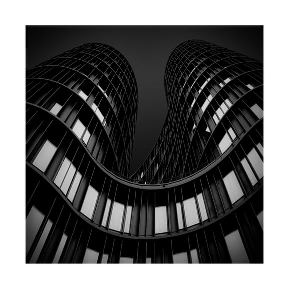 Canvas Wall Art - Inge Schuster 'Axel Towers' Wall Art for Living Room, Bedroom, or Office D?cor by Trademark Fine Art - 24 x 24 Inches