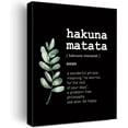 thumbnail image 1 of Canvas Wall Art Inspirational Hakuna Matata Word Definition Canvas Print Painting Home Wall Decor Framed Funny Gift 12 x 15 Inches, 1 of 5