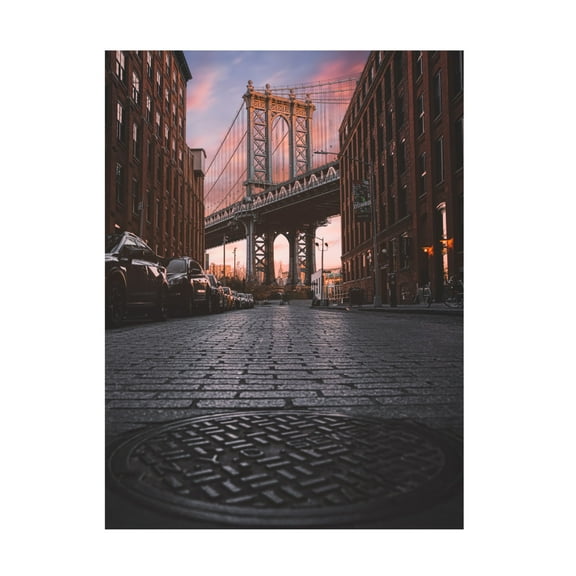 Canvas Wall Art - Inthemoment 'No Sleep Til Brooklyn' Wall Art for Living Room, Bedroom, or Office Décor by Trademark Fine Art - 14 x 19 Inches