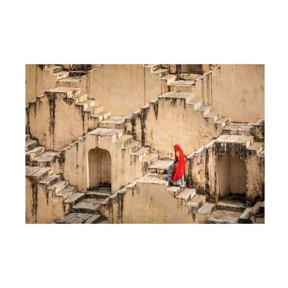 Canvas Wall Art - Irene Wu 'The Tale Of A Well' Wall Art for Living Room, Bedroom, or Office Décor by Trademark Fine Art - 19 x 12 Inches