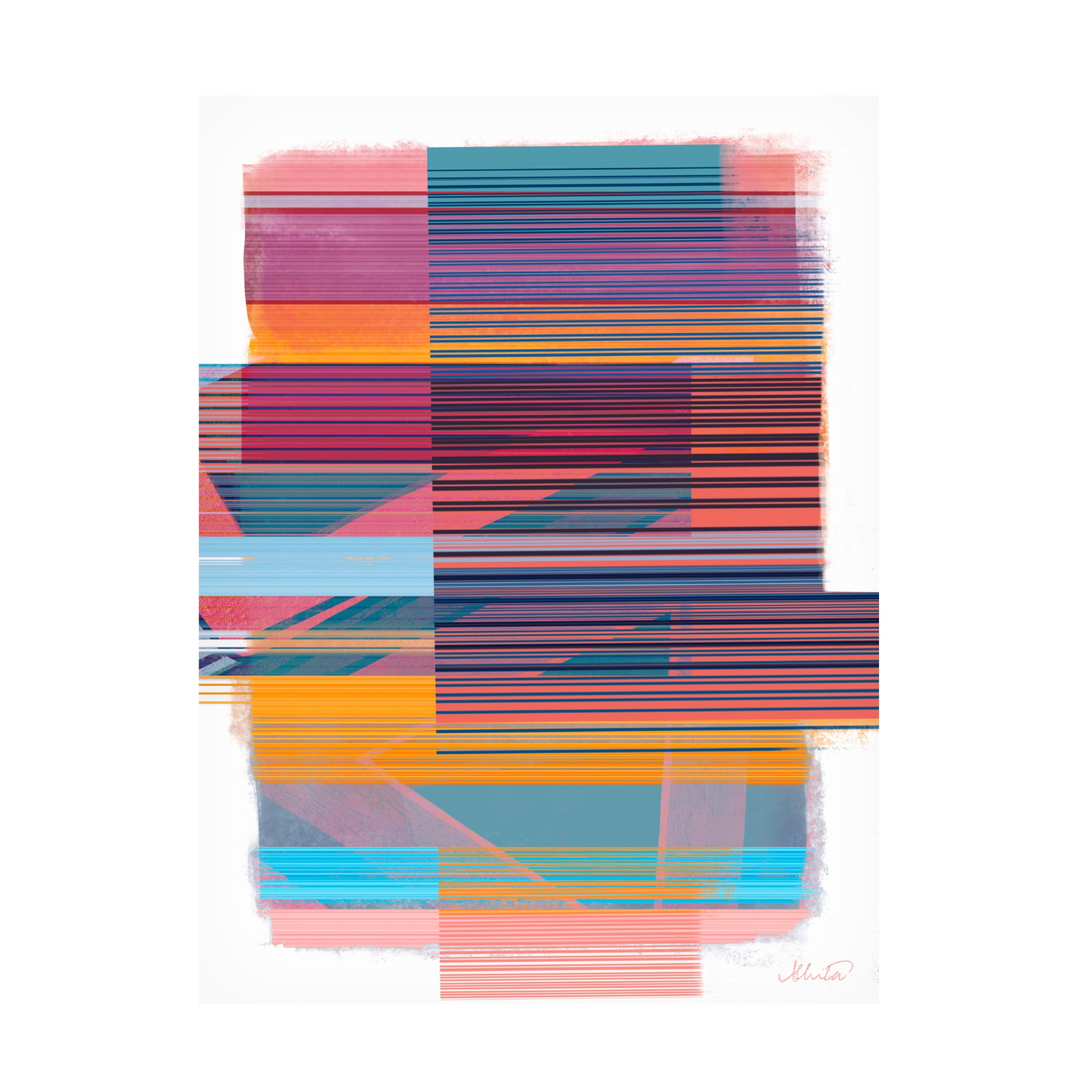 Canvas Wall Art - Ishita Banerjee 'Ephemeral Bind' Wall Art for Living Room, Bedroom, or Office Décor by Trademark Fine Art - 35 x 47 Inches