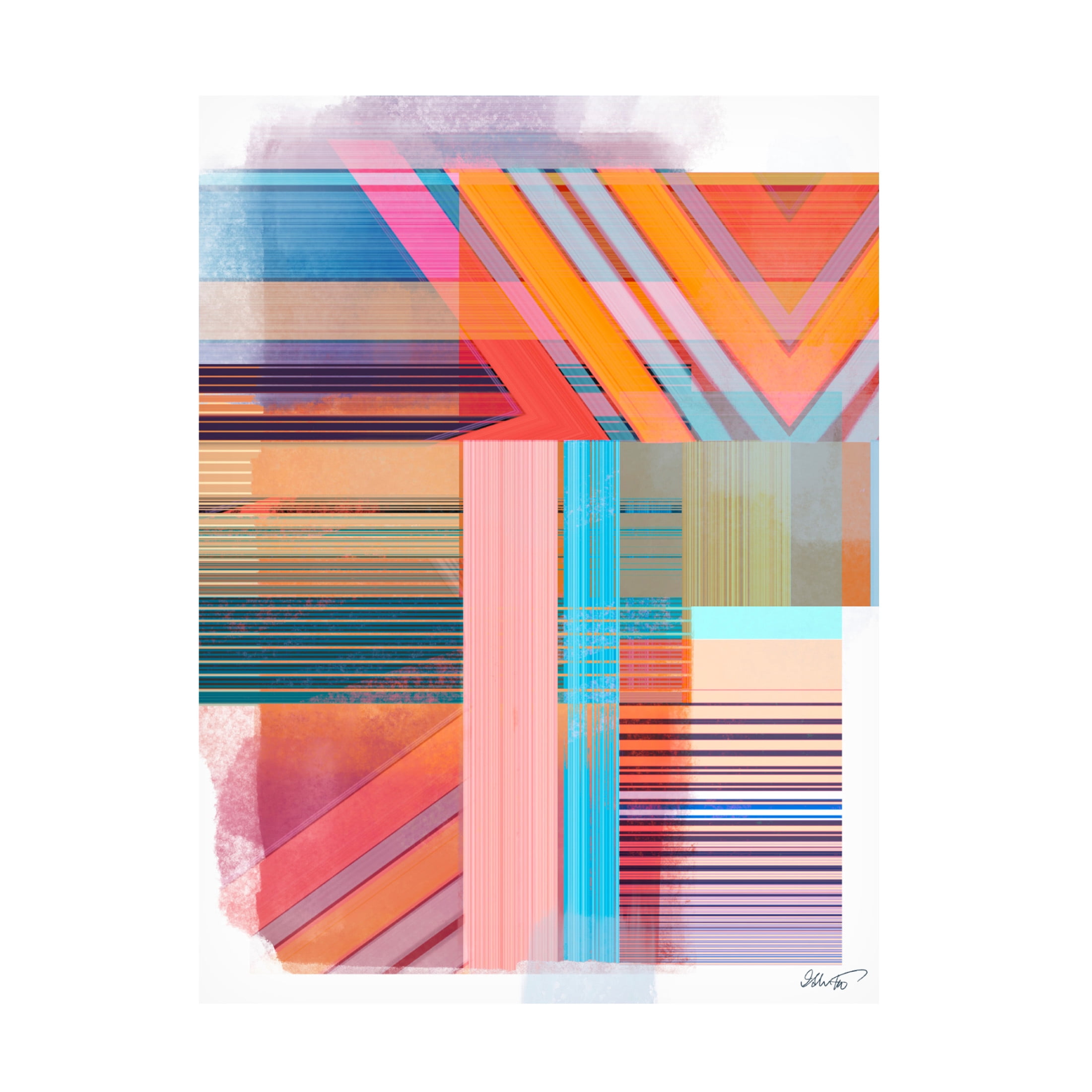 Canvas Wall Art - Ishita Banerjee 'Ephemeral Direction' Wall Art for Living Room, Bedroom, or Office Décor by Trademark Fine Art - 18 x 24 Inches