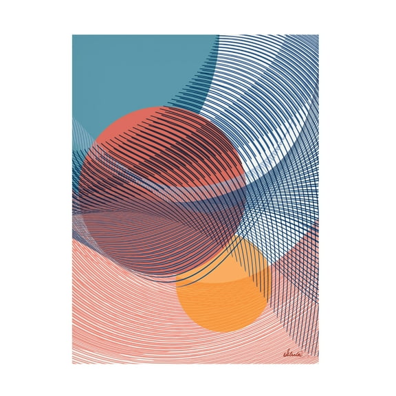 Canvas Wall Art - Ishita Banerjee 'Ephemeral Sunrise' Wall Art for Living Room, Bedroom, or Office Décor by Trademark Fine Art - 14 x 19 Inches