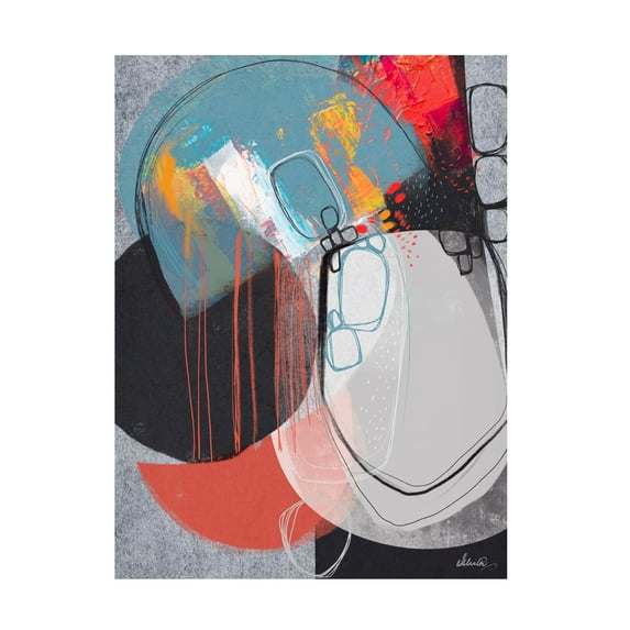 Canvas Wall Art - Ishita Banerjee 'Pebble Beach 1' Wall Art for Living Room, Bedroom, or Office Décor by Trademark Fine Art - 24 x 32 Inches