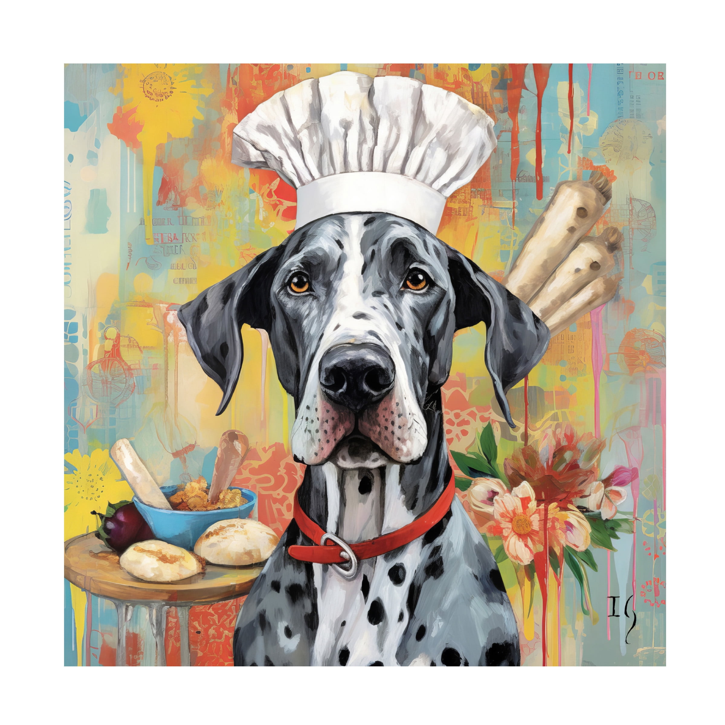 Canvas Wall Art - Ivan Guaderrama 'Breakfast Bliss and Blossoms' Wall Art for Living Room, Bedroom, or Office Décor by Trademark Fine Art - 35 x 35 Inches