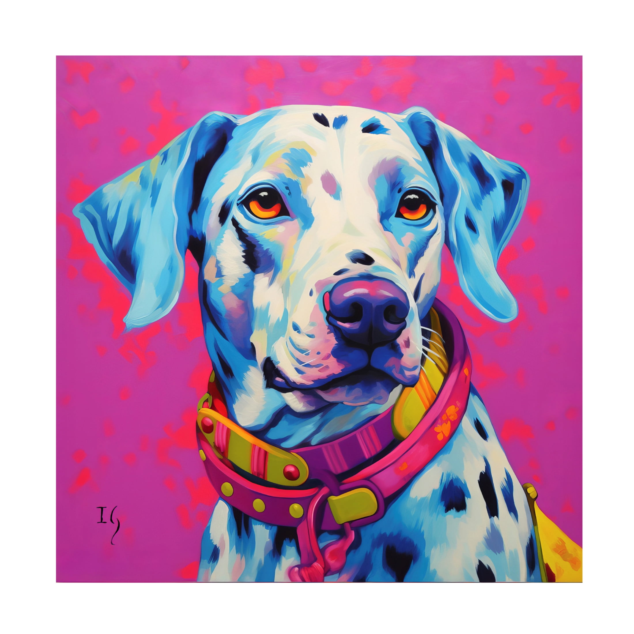 Canvas Wall Art - Ivan Guaderrama 'Magenta Spirit' Wall Art for Living Room, Bedroom, or Office Décor by Trademark Fine Art - 24 x 24 Inches