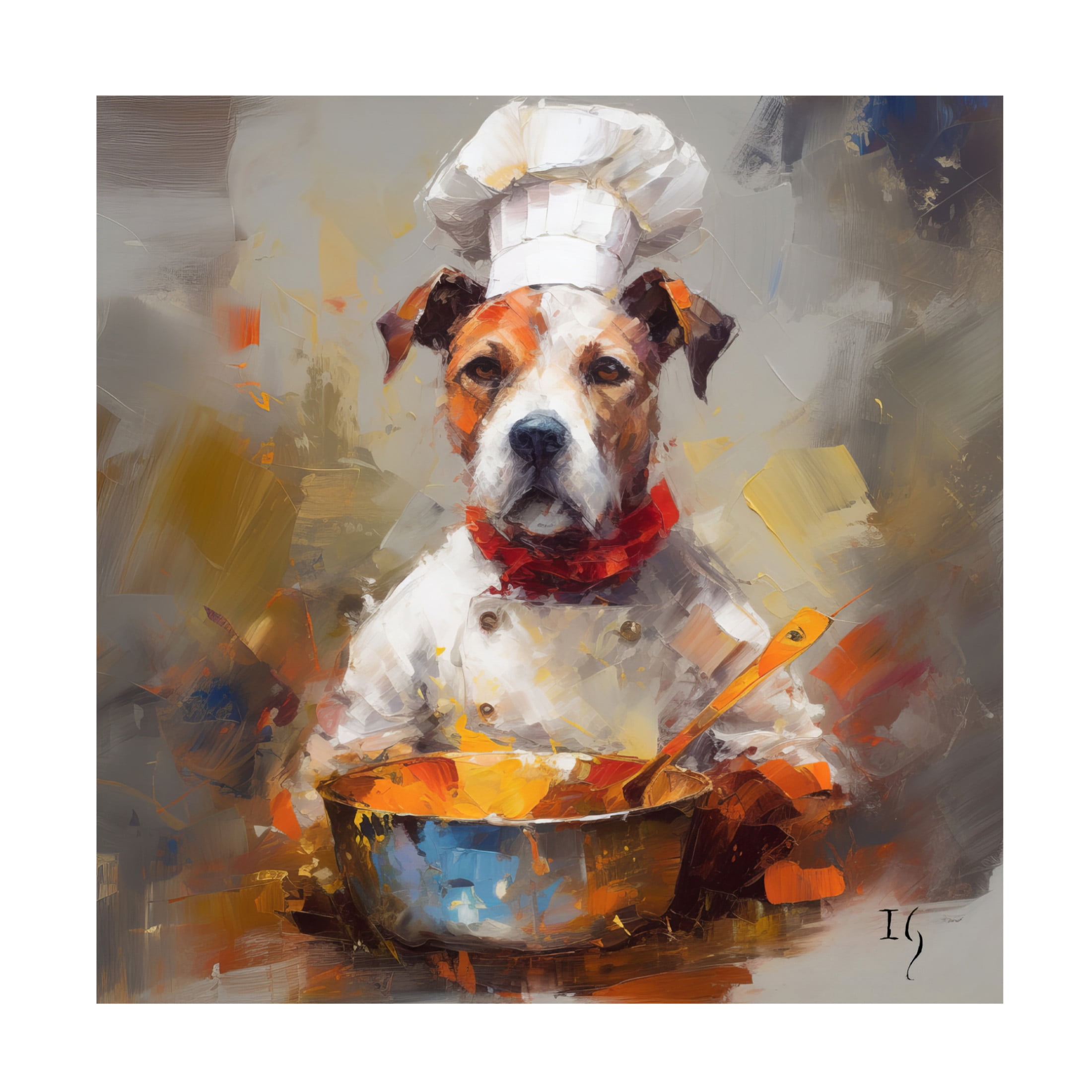 Canvas Wall Art - Ivan Guaderrama 'The Flavor Alchemist' Wall Art for Living Room, Bedroom, or Office Décor by Trademark Fine Art - 24 x 24 Inches