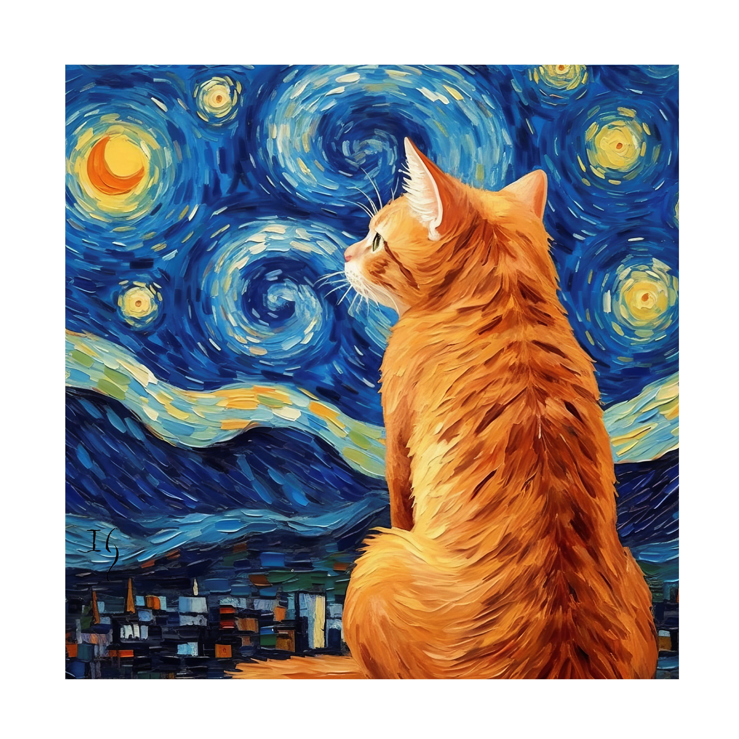 Canvas Wall Art - Ivan Guaderrama 'Under Starry Night' Wall Art for Living Room, Bedroom, or Office DÃ©cor by Trademark Fine Art - 24 x 24 Inches