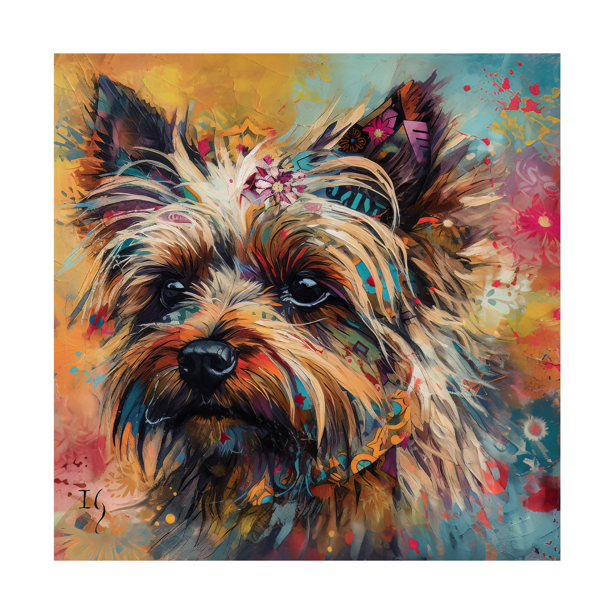 Canvas Wall Art - Ivan Guaderrama 'Warmth Palette' Wall Art for Living Room, Bedroom, or Office DÃ©cor by Trademark Fine Art - 18 x 18 Inches