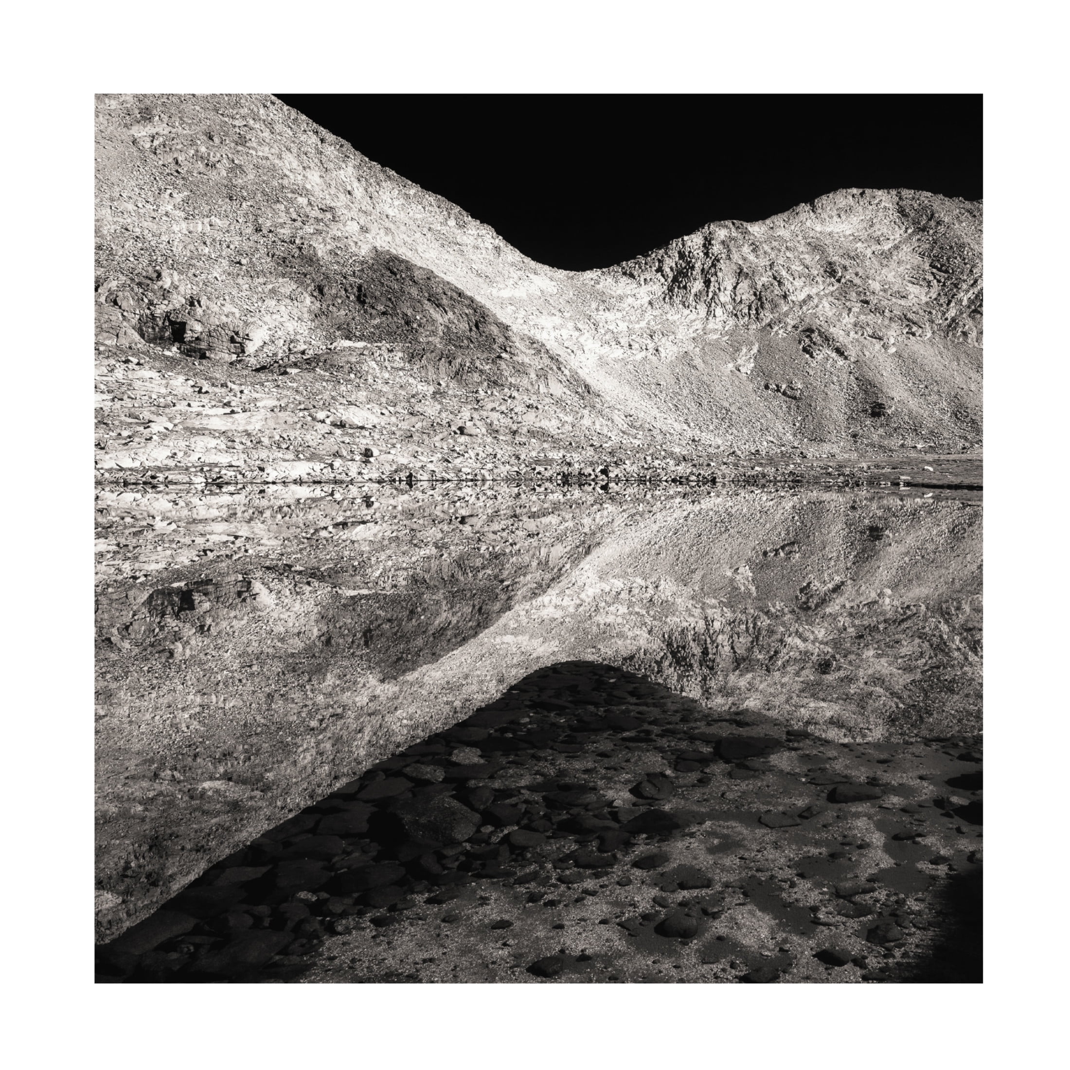 Canvas Wall Art - James K. Papp 'Reflection Below The Pass' Wall Art for Living Room, Bedroom, or Office Décor by Trademark Fine Art - 18 x 18 Inches