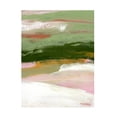 thumbnail image 1 of Canvas Wall Art - Janel Bragg 'Landscape in Green Gold and Pink II' Wall Art for Living Room, Bedroom, or Office Décor by Trademark Fine Art - 35 x 47 Inches, 1 of 4