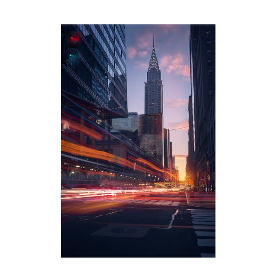 Canvas Wall Art - Javier De La 'Good Morning Nyc' Wall Art for Living Room, Bedroom, or Office Décor by Trademark Fine Art - 16 x 24 Inches