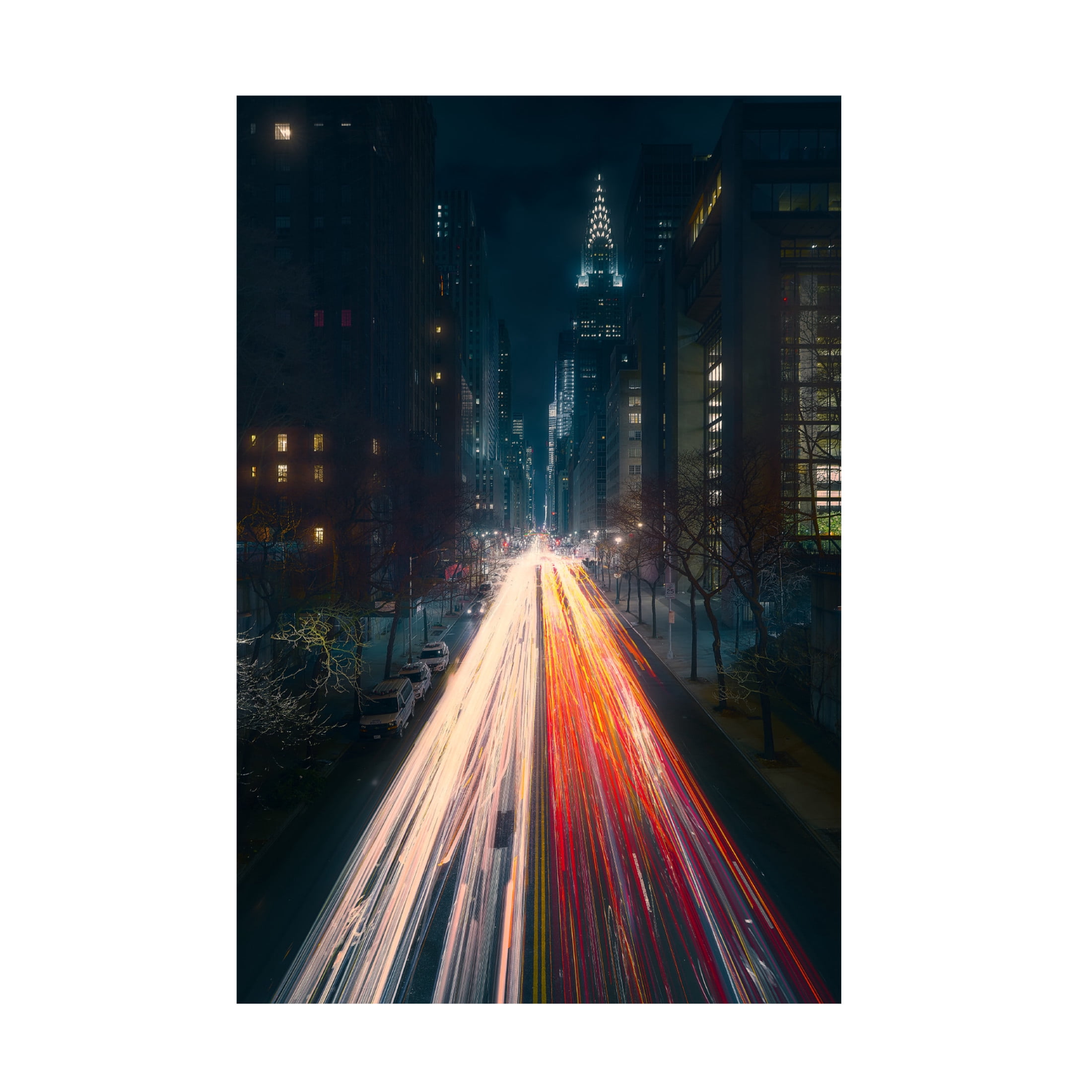 Canvas Wall Art - Javier De La 'Tudor City Bridge' Wall Art for Living Room, Bedroom, or Office Décor by Trademark Fine Art - 16 x 24 Inches