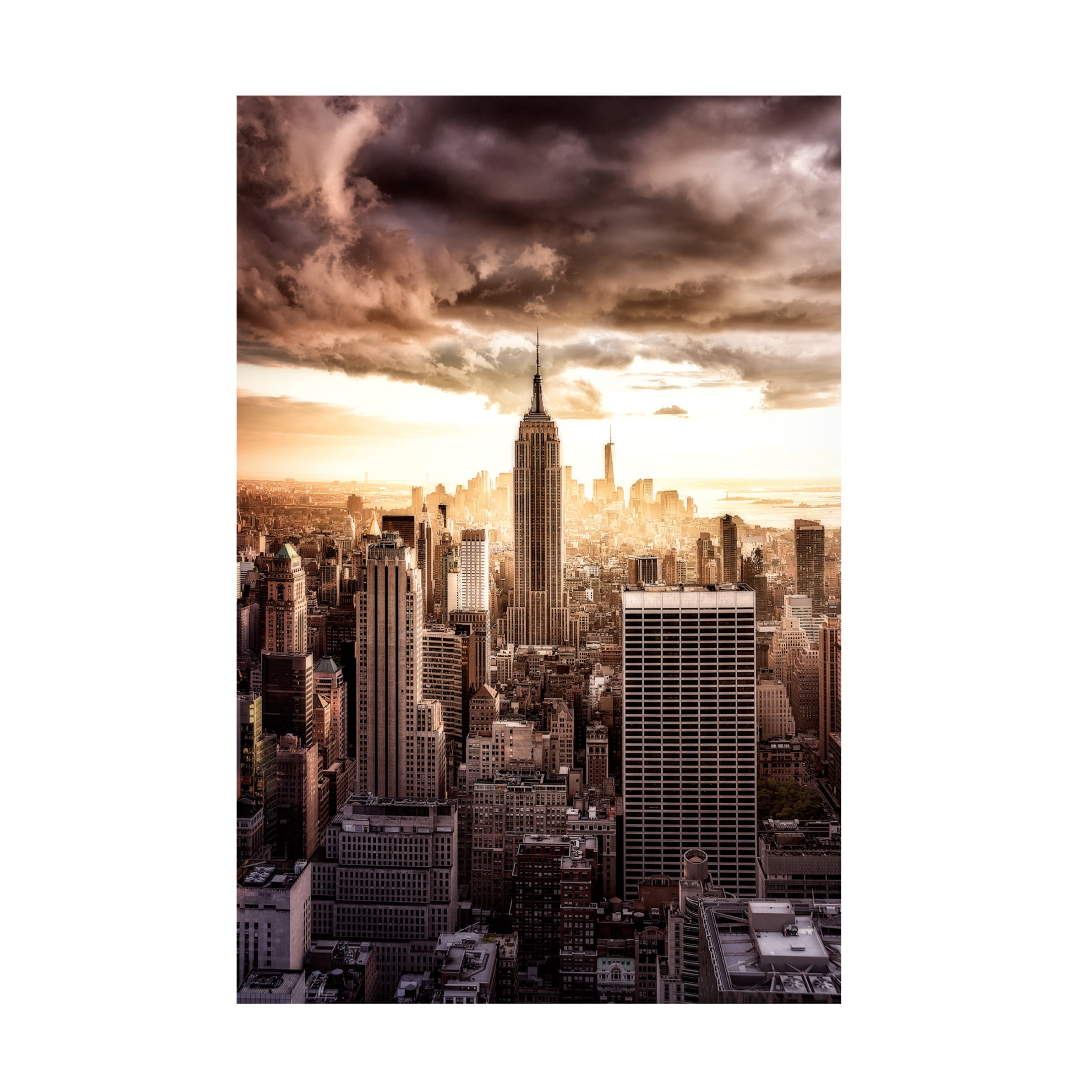 Canvas Wall Art - Javier de la 'Top Of The Sunsets' Wall Art for Living Room, Bedroom, or Office D?cor by Trademark Fine Art - 16 x 24 Inches