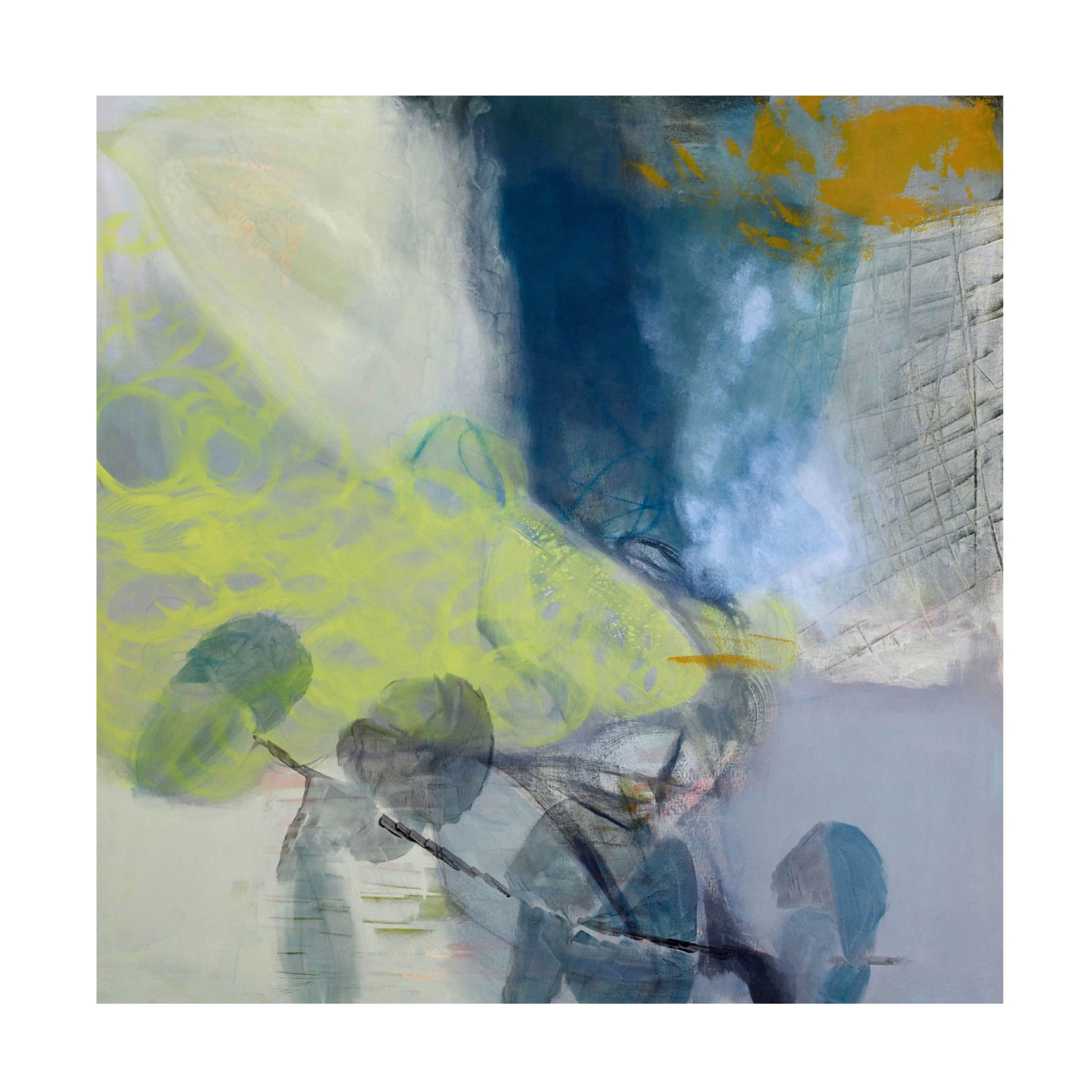 Canvas Wall Art - Jayne Walther 'Clearing Space' Wall Art for Living Room, Bedroom, or Office Décor by Trademark Fine Art - 18 x 18 Inches