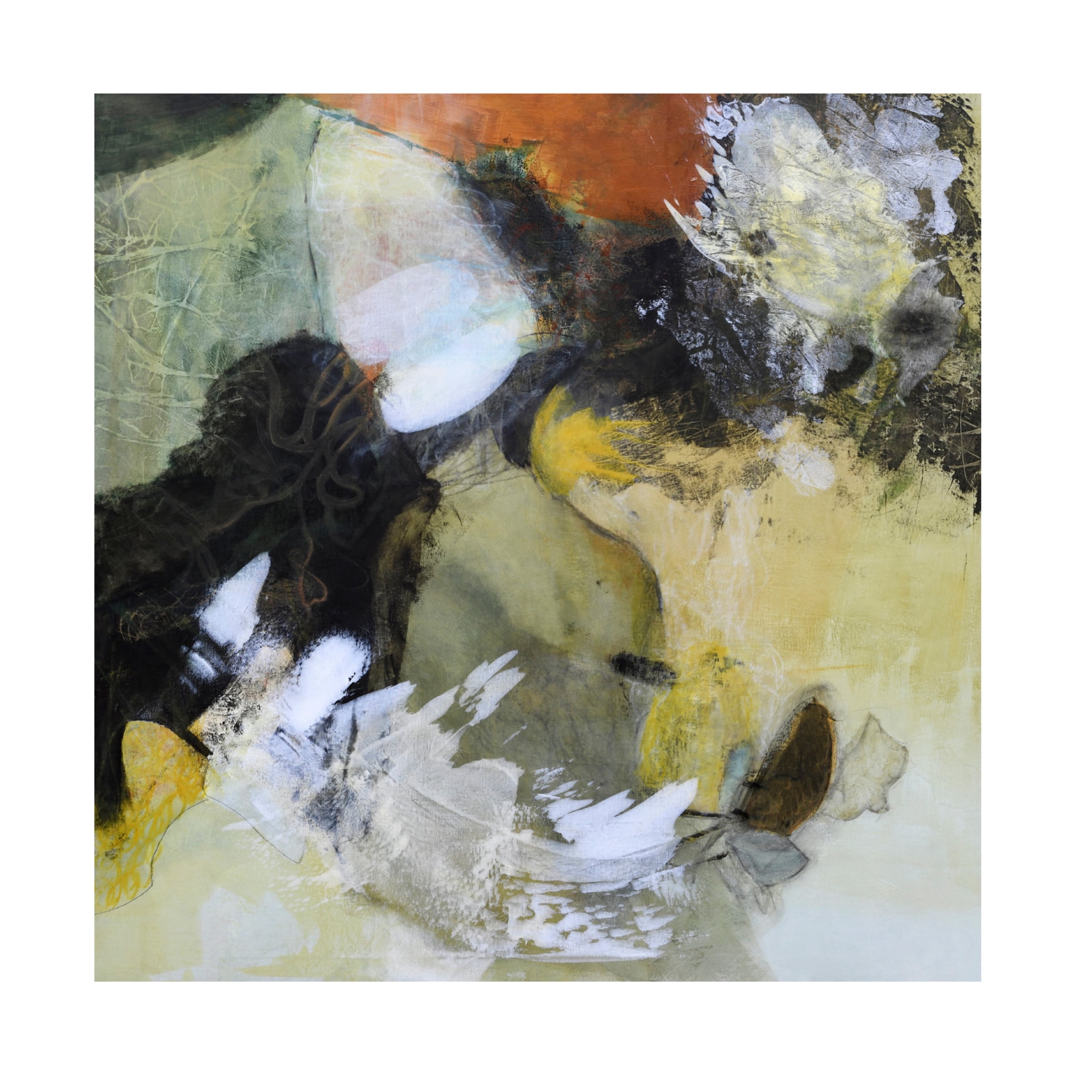 Canvas Wall Art - Jayne Walther 'Joyful Wandering' Wall Art for Living Room, Bedroom, or Office Décor by Trademark Fine Art - 35 x 35 Inches