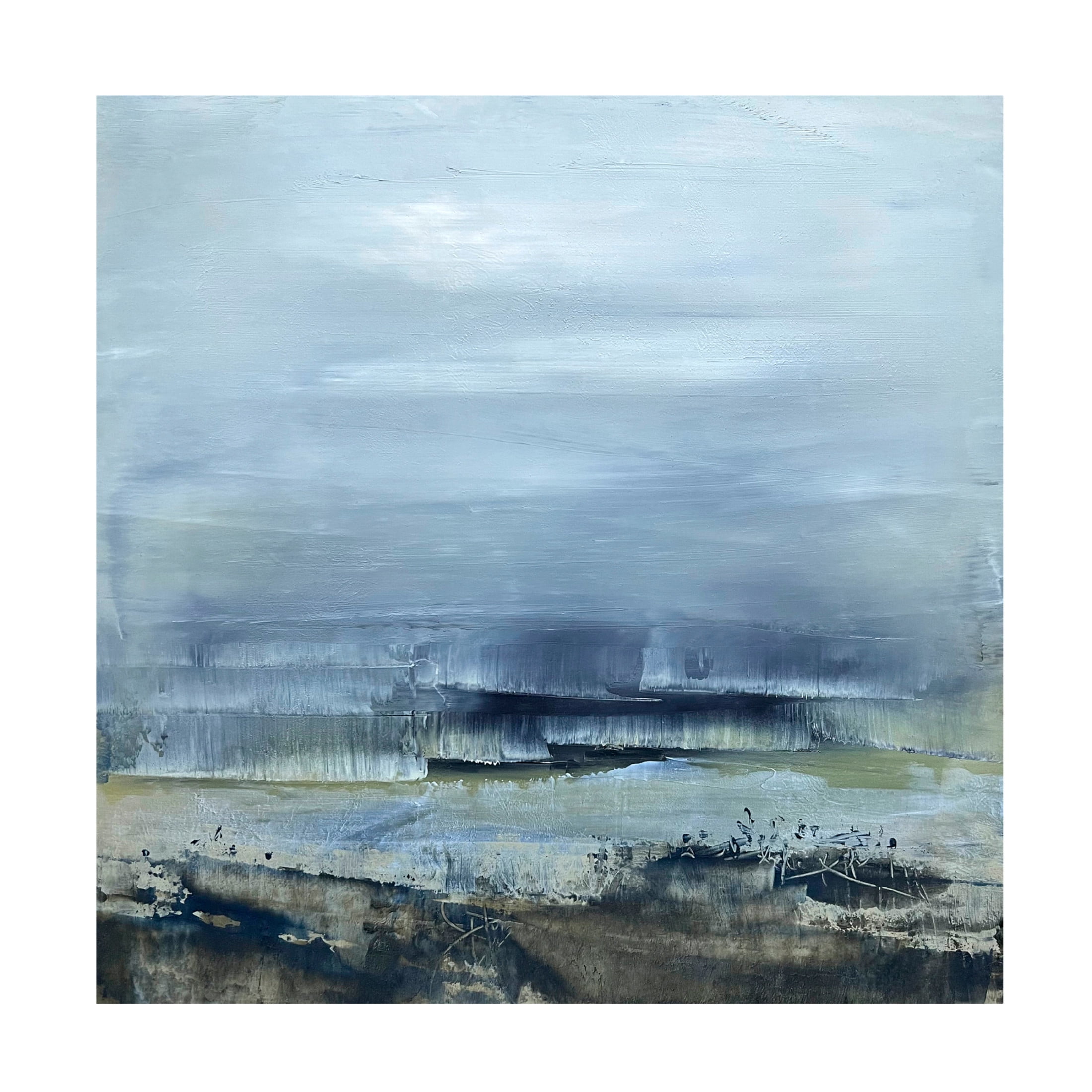 Canvas Wall Art - Jayne Walther 'Settling into Presence' Wall Art for Living Room, Bedroom, or Office Décor by Trademark Fine Art - 35 x 35 Inches