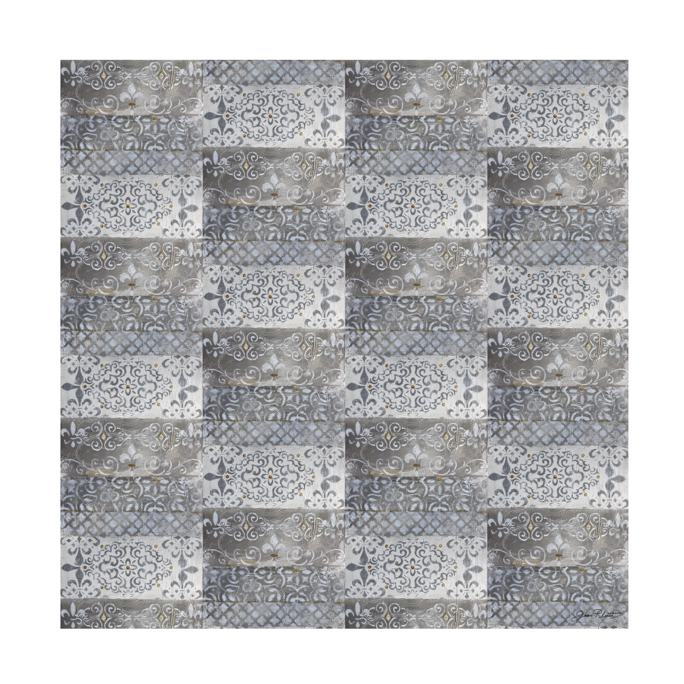 Canvas Wall Art - Jean Plout 'Abstract Lace E' Wall Art for Living Room, Bedroom, or Office Décor by Trademark Fine Art - 35 x 35 Inches