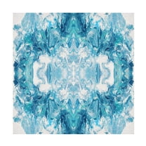 Canvas Wall Art - Jean Plout 'Abstract Ocean I' Wall Art for Living Room, Bedroom, or Office Décor by Trademark Fine Art - 14 x 14 Inches