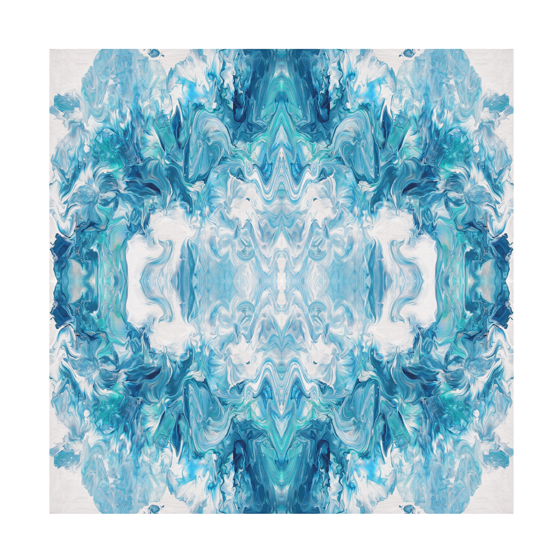 Canvas Wall Art - Jean Plout 'Abstract Ocean I' Wall Art for Living Room, Bedroom, or Office Décor by Trademark Fine Art - 24 x 24 Inches