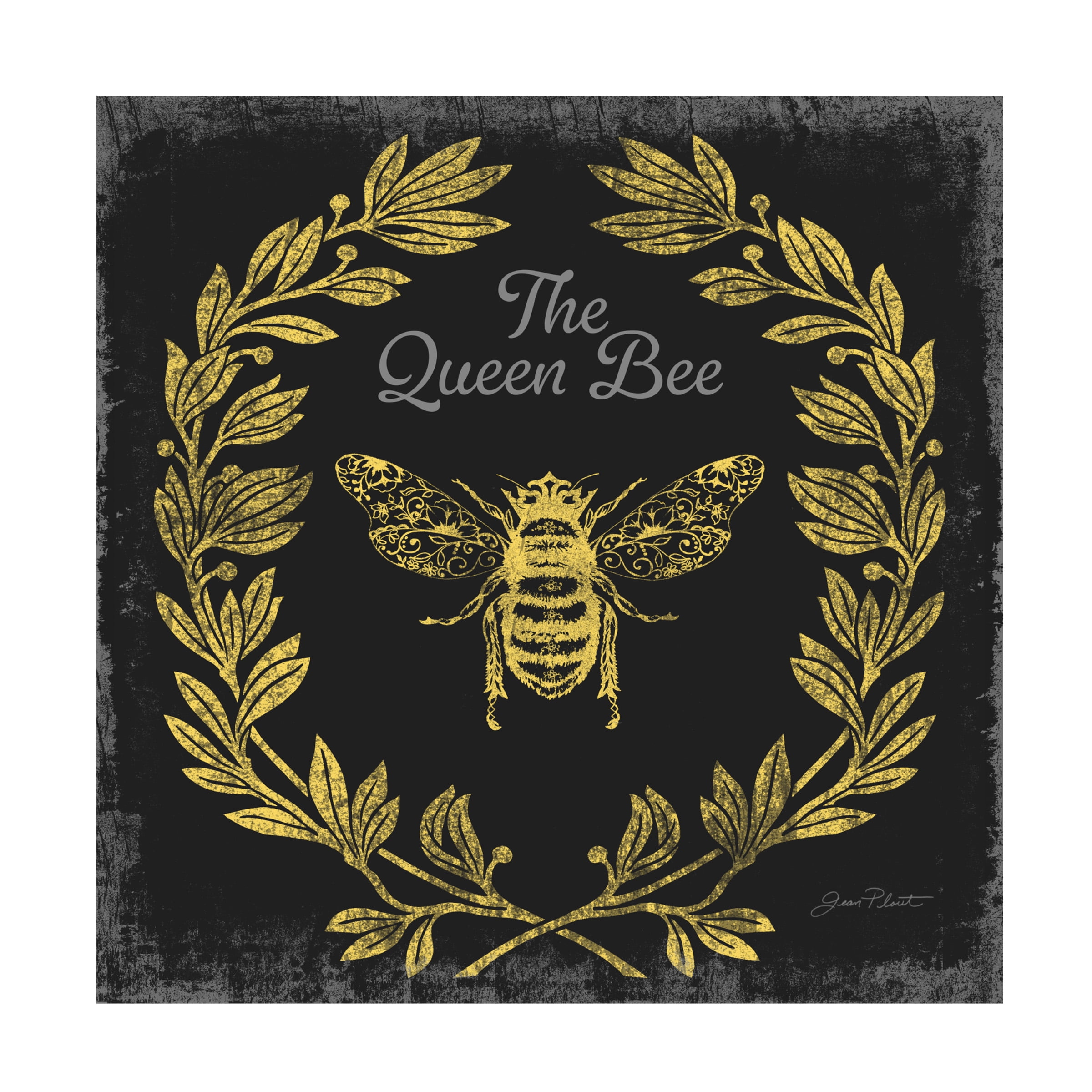 Canvas Wall Art - Jean Plout 'Bee Memories C' Wall Art for Living Room, Bedroom, or Office DÃ©cor by Trademark Fine Art - 24 x 24 Inches
