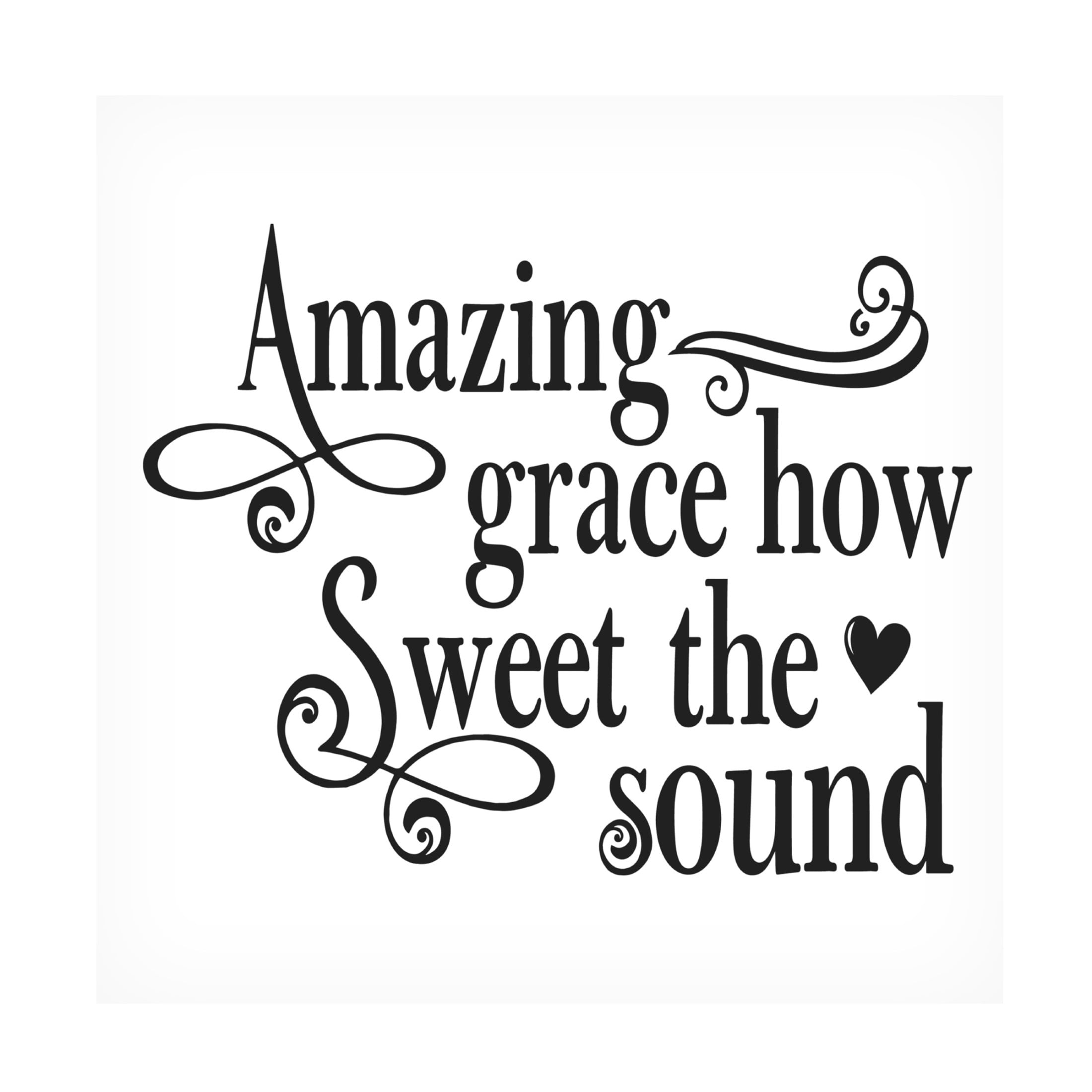 Canvas Wall Art - Jean Plout 'Christian Typography E' Wall Art for Living Room, Bedroom, or Office Décor by Trademark Fine Art - 35 x 35 Inches