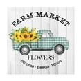 thumbnail image 1 of Canvas Wall Art - Jean Plout 'Farm Market Sunflowers A' Wall Art for Living Room, Bedroom, or Office Décor by Trademark Fine Art - 14 x 14 Inches, 1 of 4