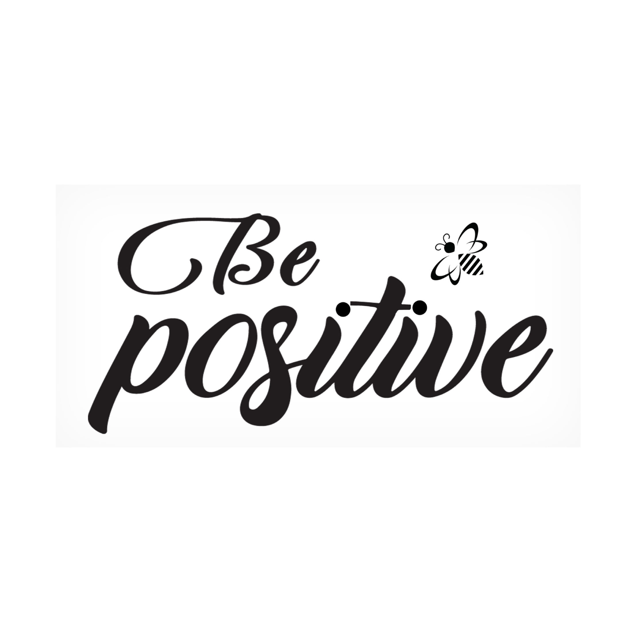 Canvas Wall Art - Jean Plout 'Good Vibes Typography F' Wall Art for Living Room, Bedroom, or Office Décor by Trademark Fine Art - 32 x 16 Inches