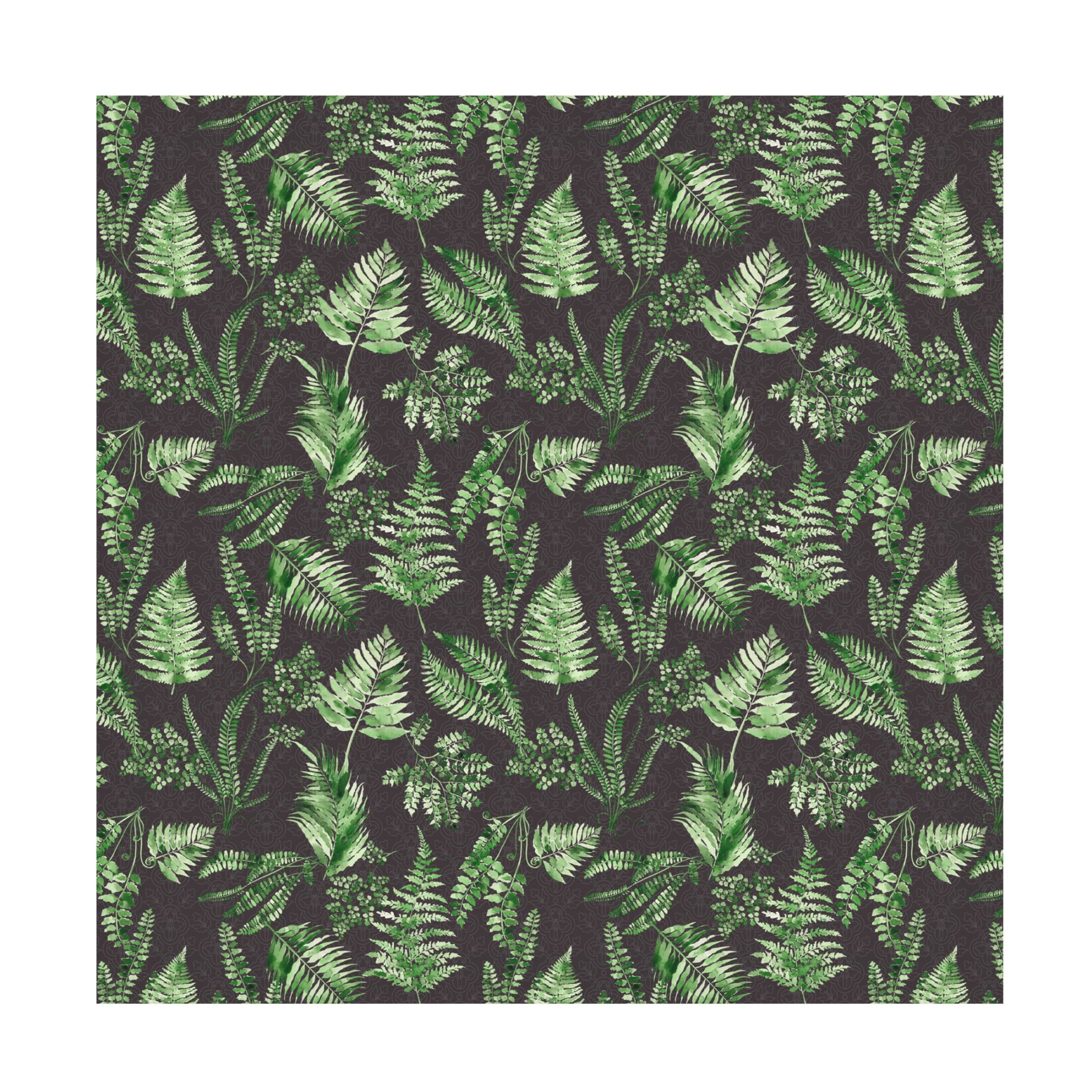 Canvas Wall Art - Jean Plout 'Green Botanical Pattern' Wall Art for Living Room, Bedroom, or Office Décor by Trademark Fine Art - 14 x 14 Inches