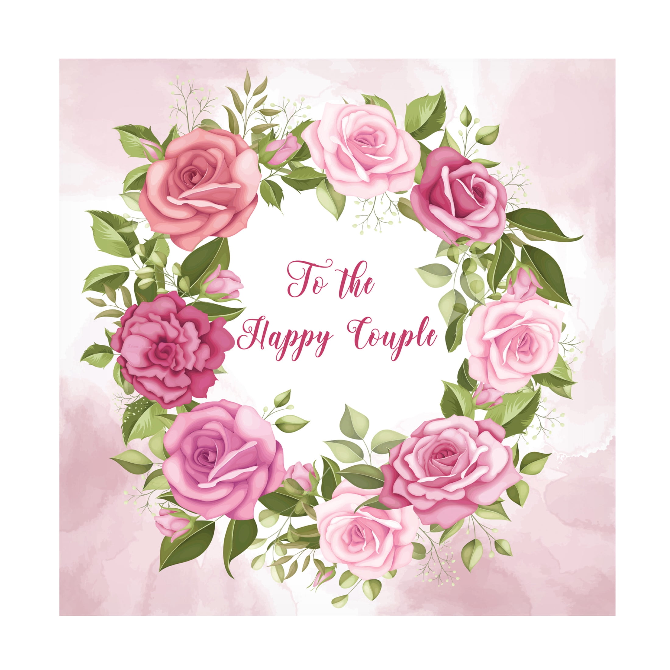 Canvas Wall Art - Jean Plout 'Happy Couple' Wall Art for Living Room, Bedroom, or Office Décor by Trademark Fine Art - 24 x 24 Inches